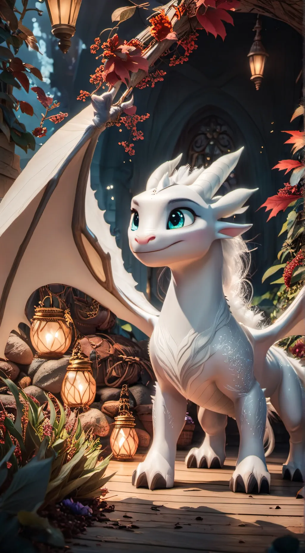 ai character: light fury  background