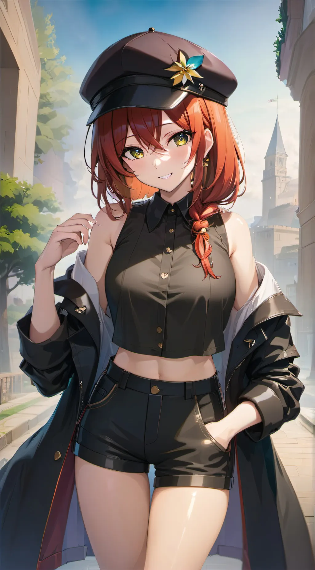 ai character: Rose background