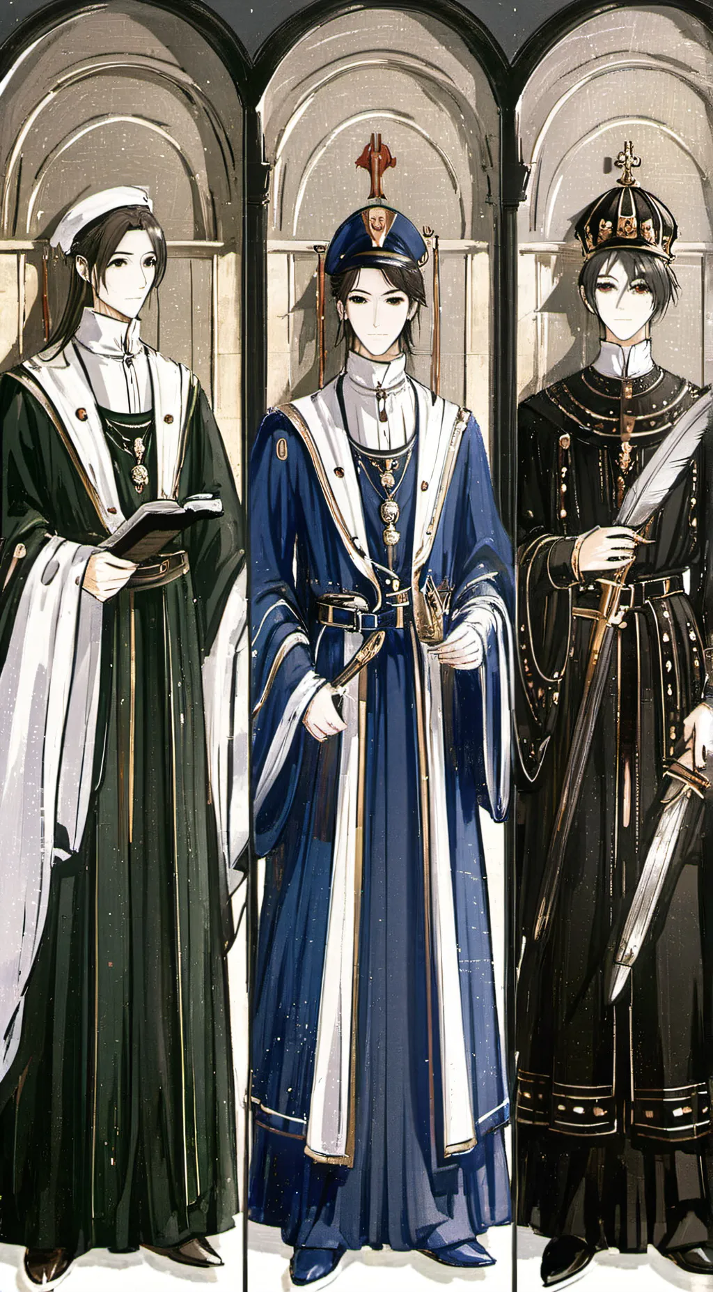 ai character: The trio background