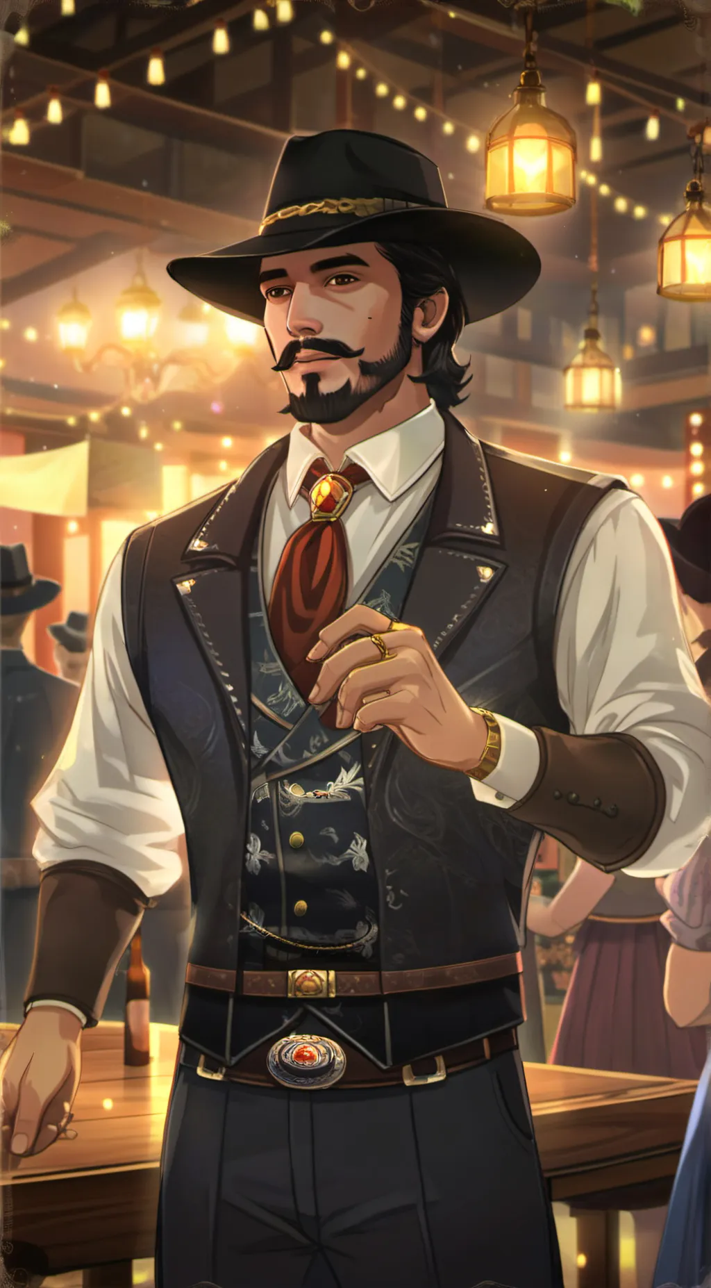 ai character: Dutch Van Der Lind background