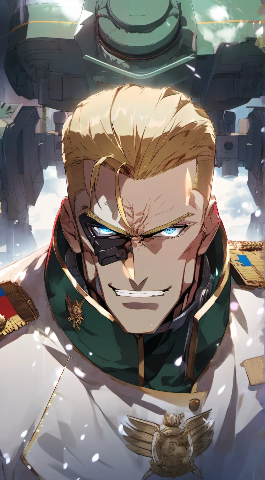 ai character: Rudol Von Stroheim background