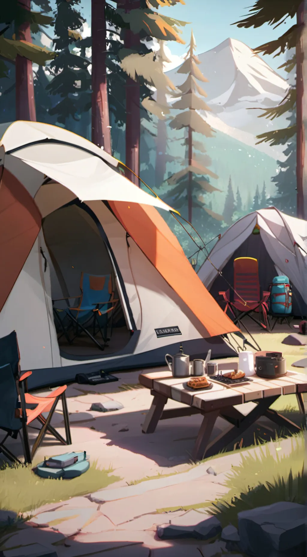 ai character: Camping Kyle Group background