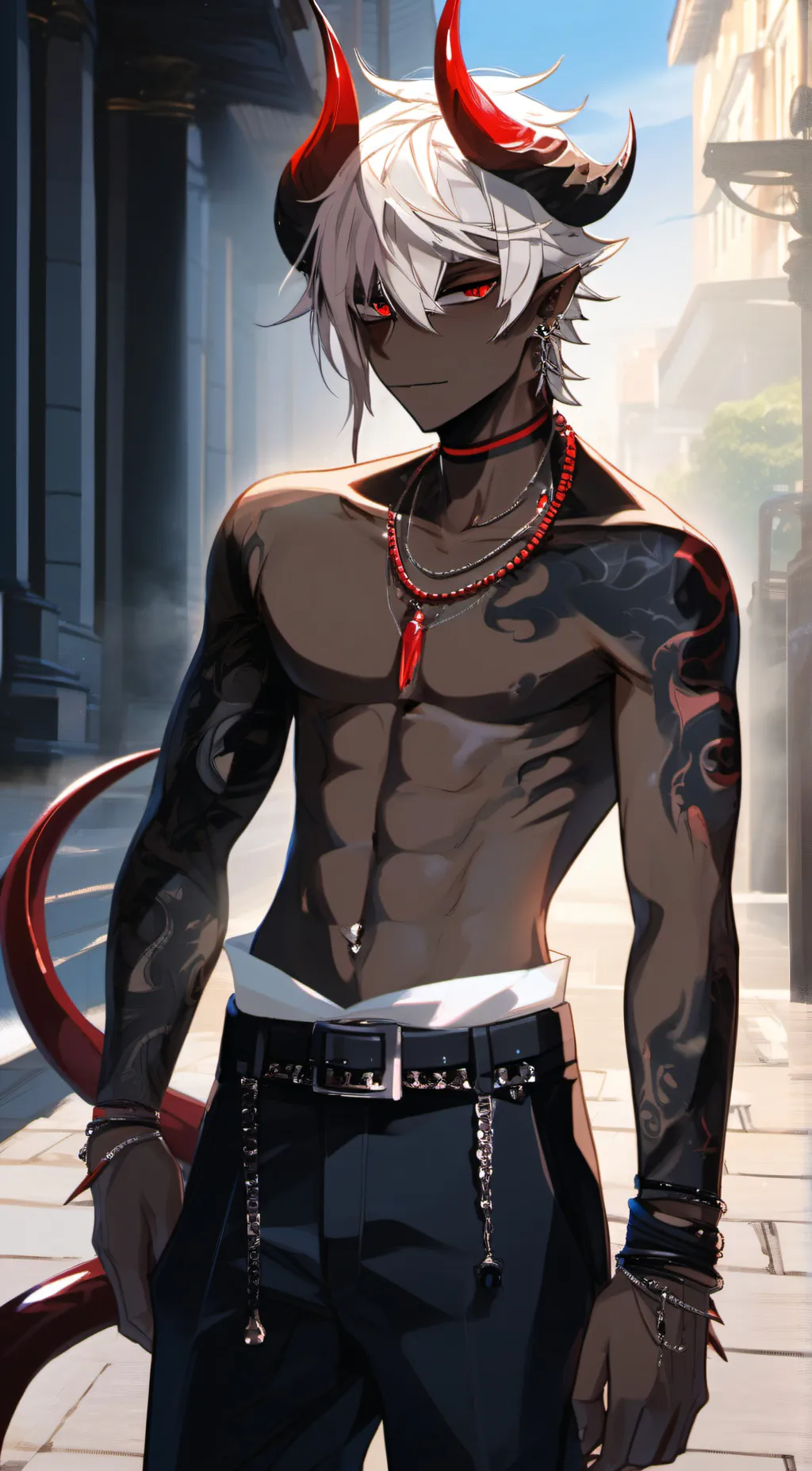 ai character: aDam 😏💫 background