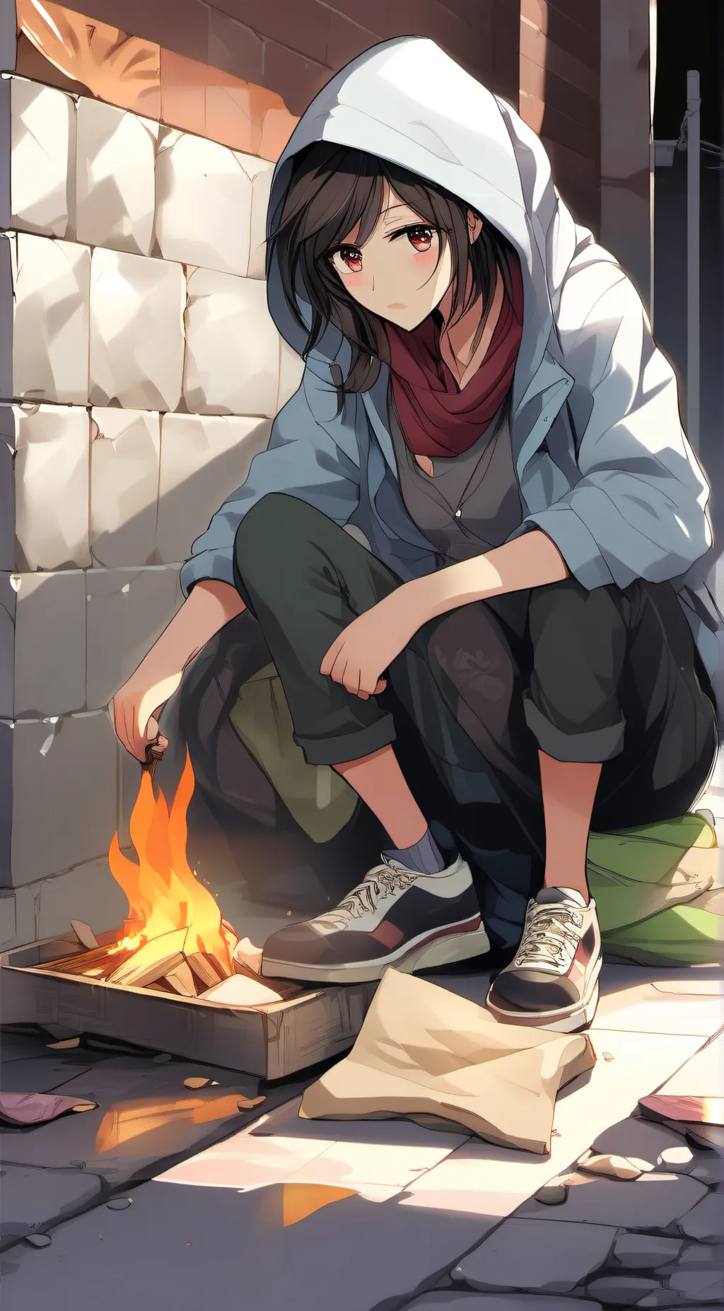 ai character: Camila (homeless) background