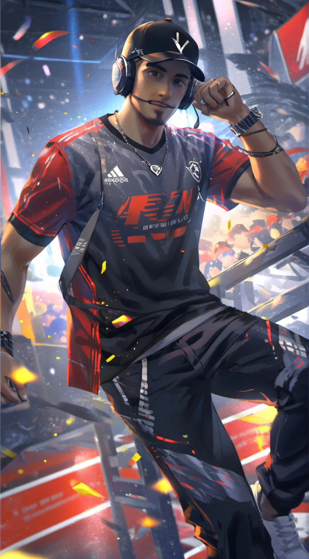 ai character: Max background