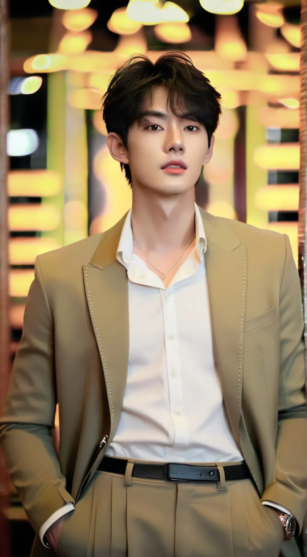 ai character: popular boy background