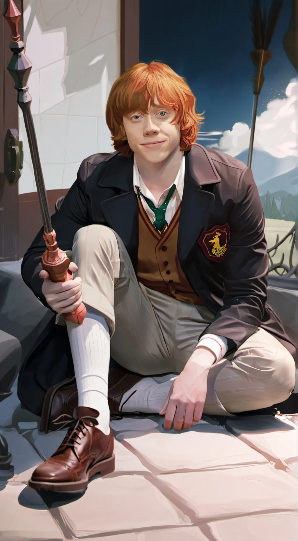 ai character: Ron Weasley  background