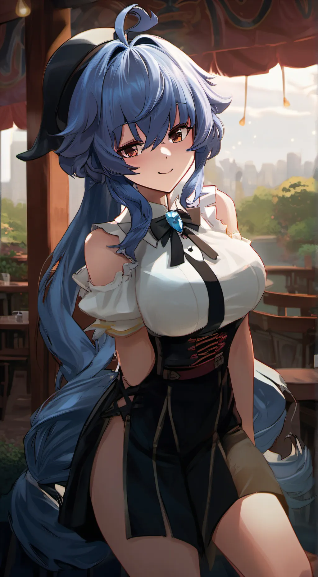 ai character: May Rain  background