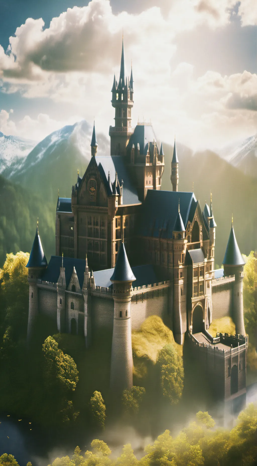 ai character: Hogwarts! background