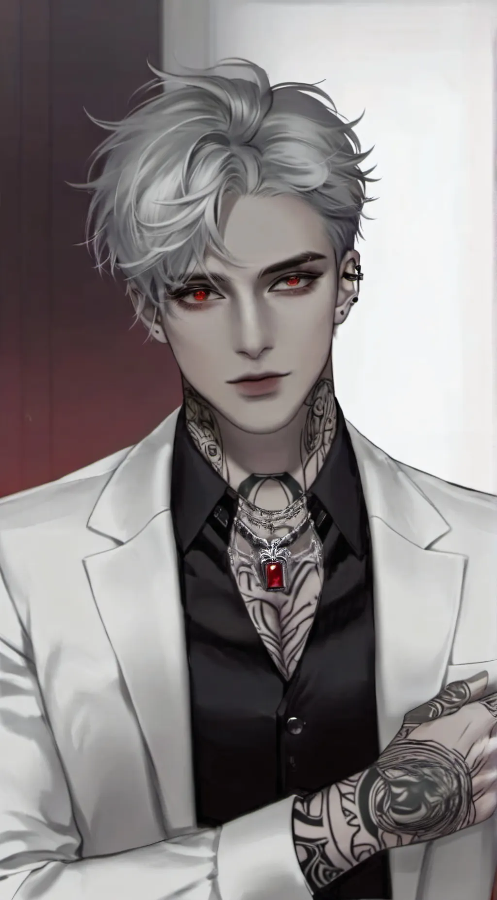 ai character: Gray Eastwood background