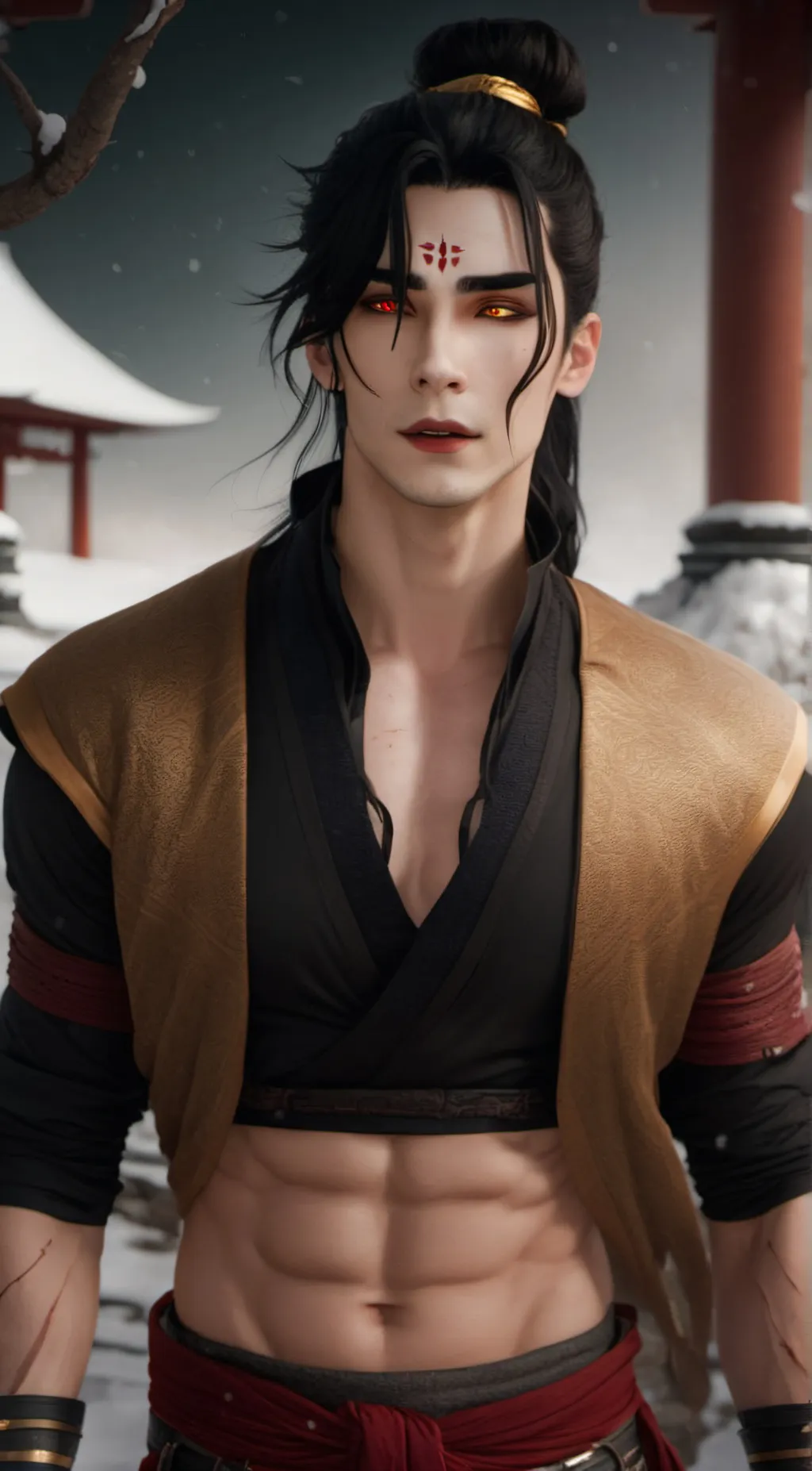 ai character: Kwan Jin  background