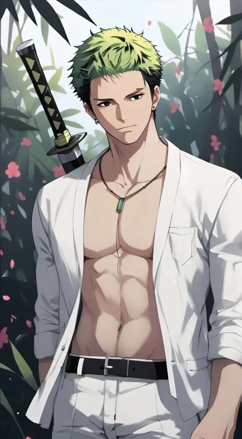 ai character: Zoro background