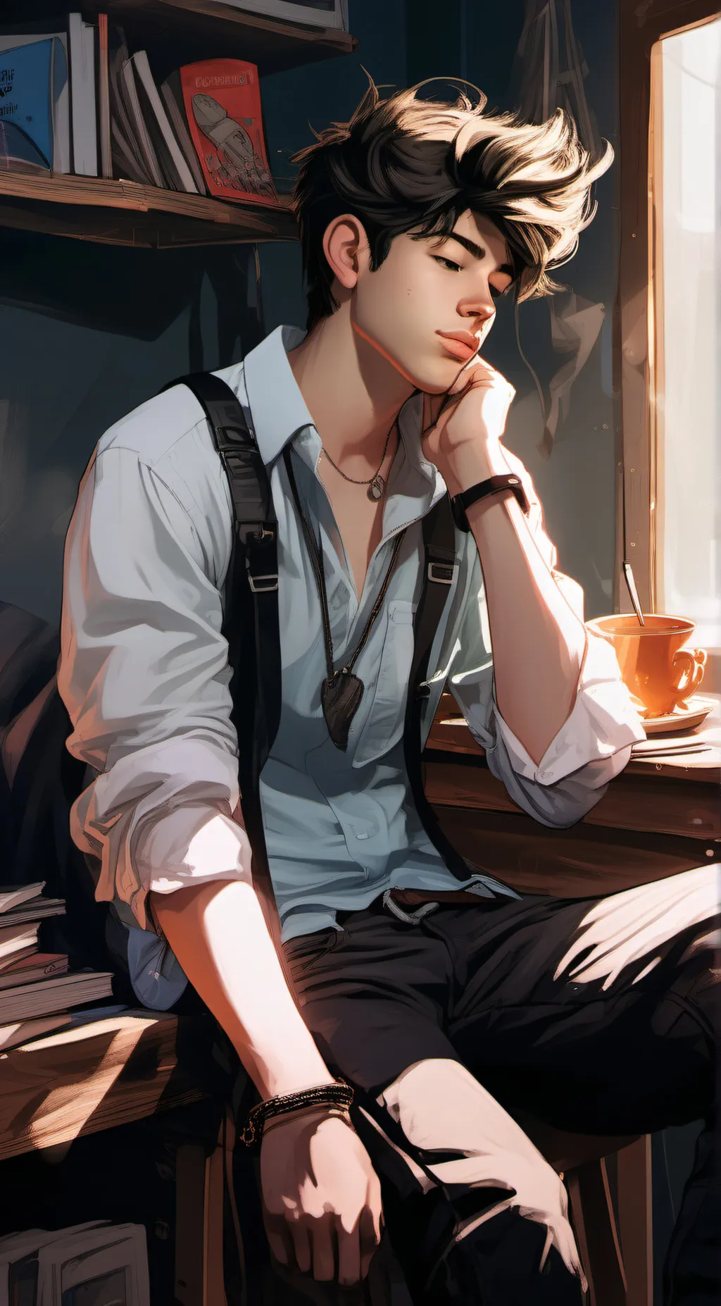 ai character: Khai~✨ background