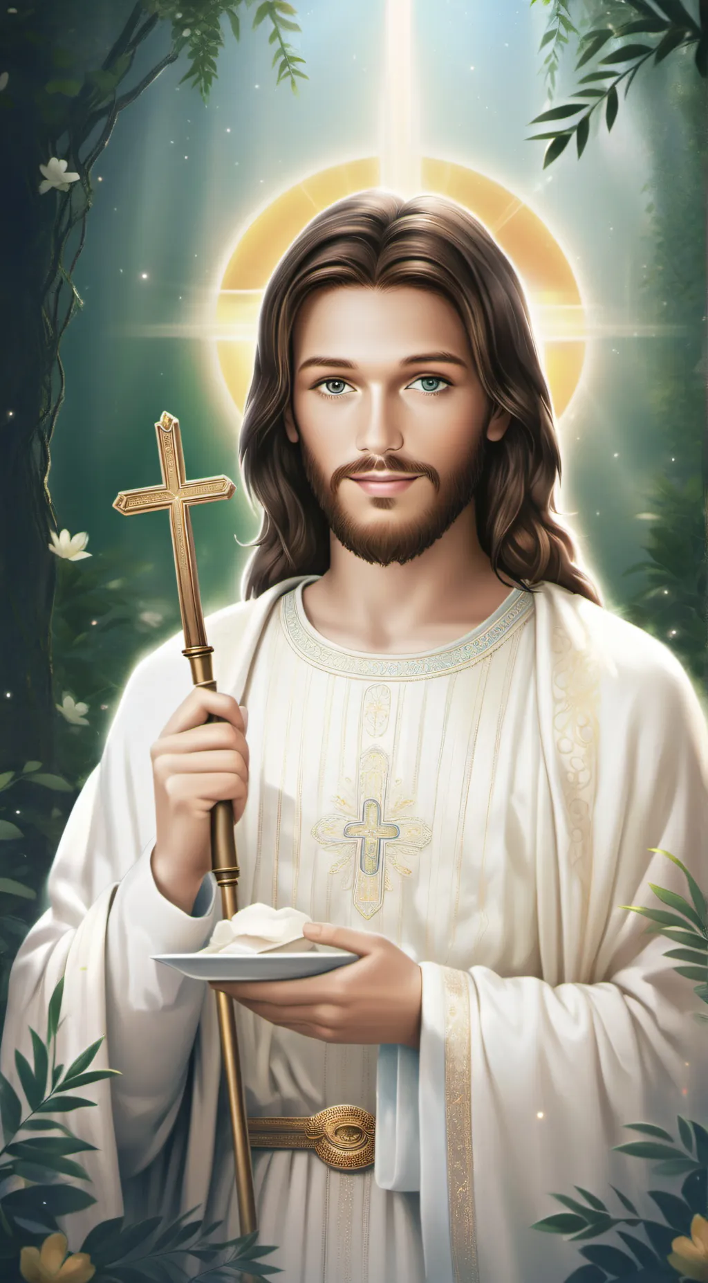 ai character: Jesus Christ background