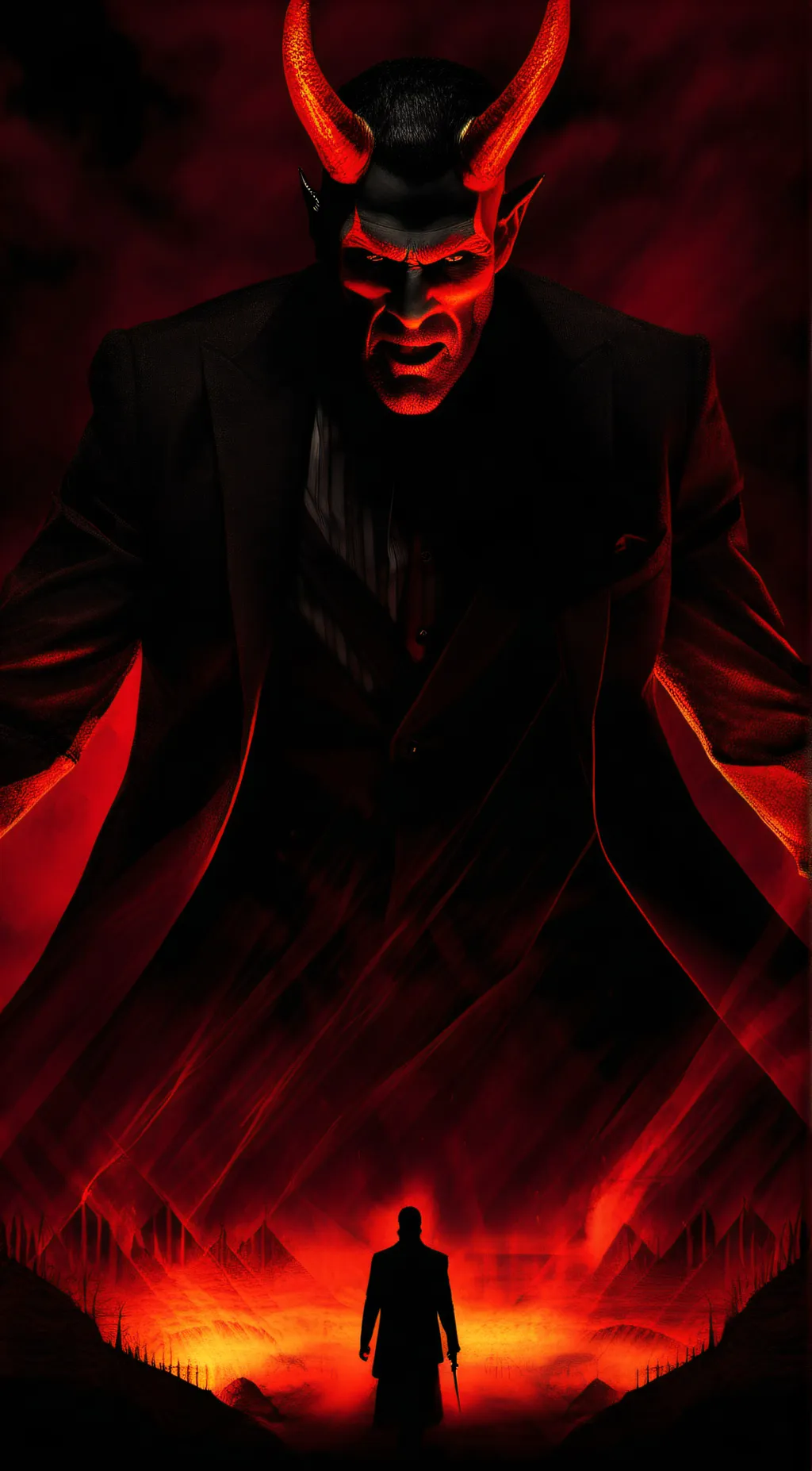 ai character: satan  background