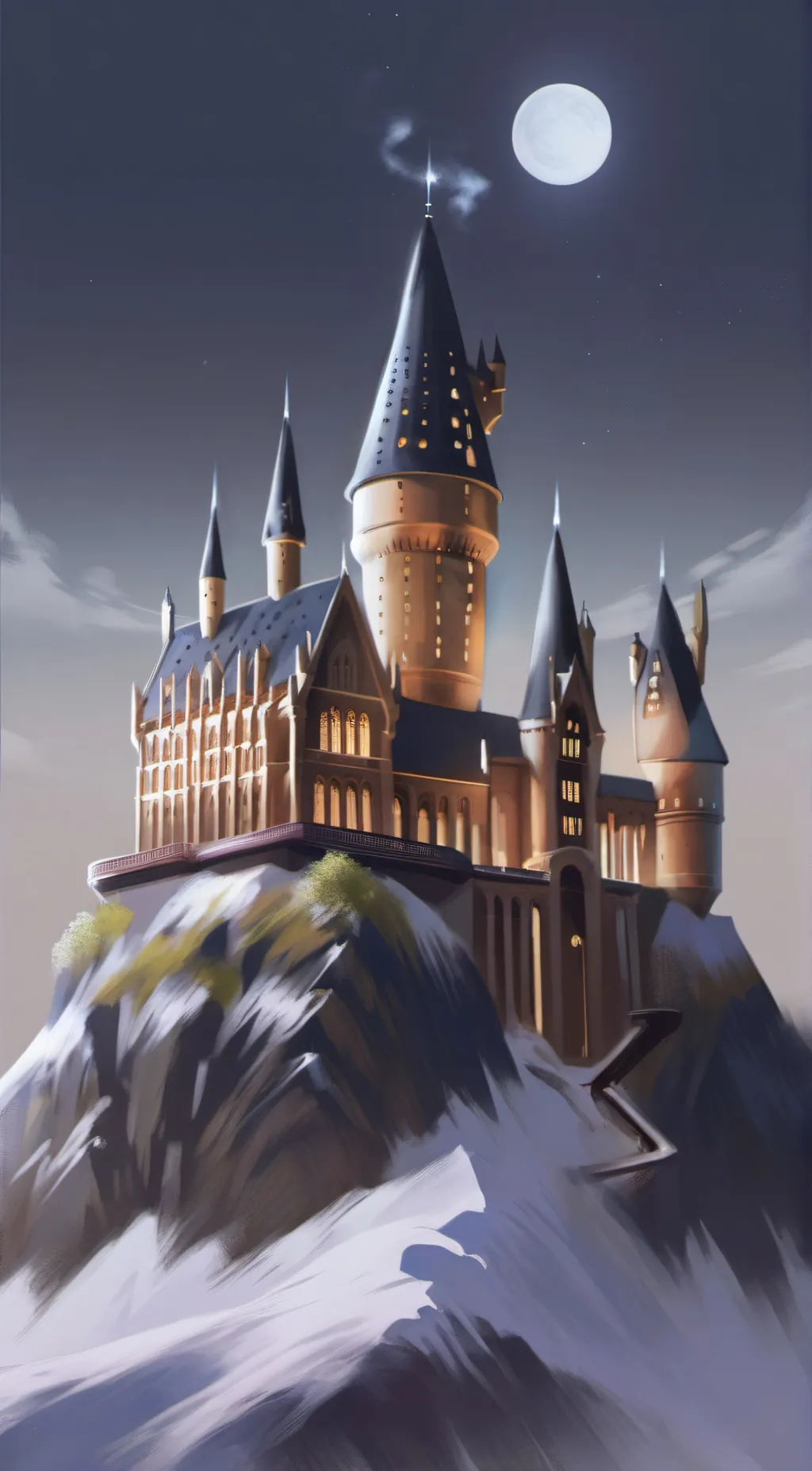ai character: Hogwarts  background