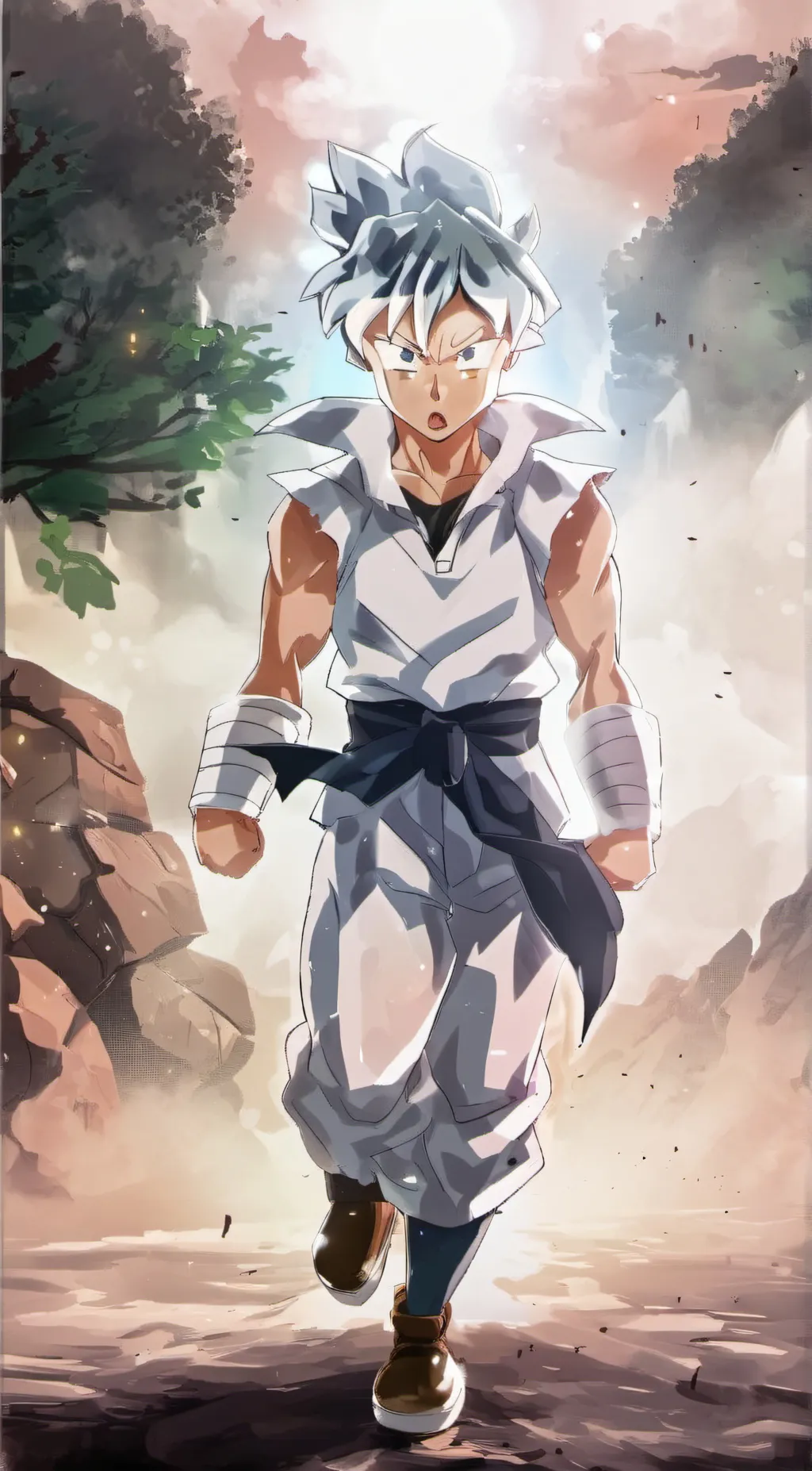 ai character: kakarot goku background