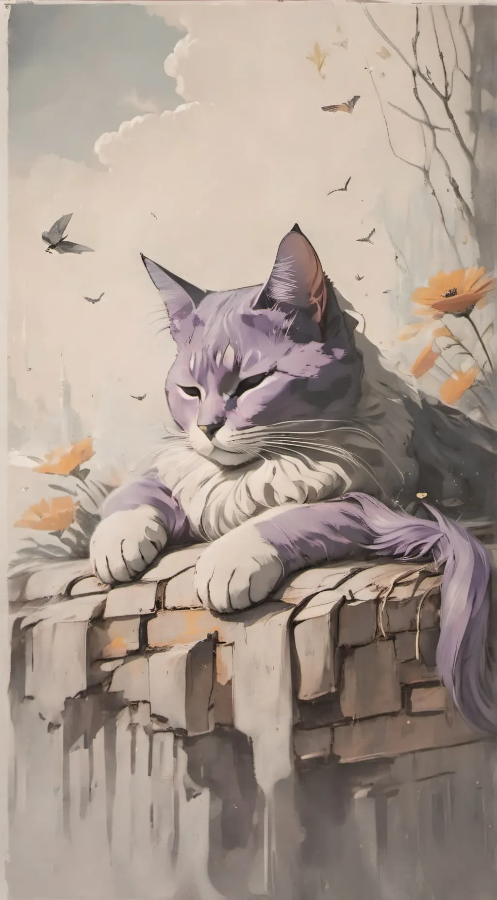 ai character: catnap background