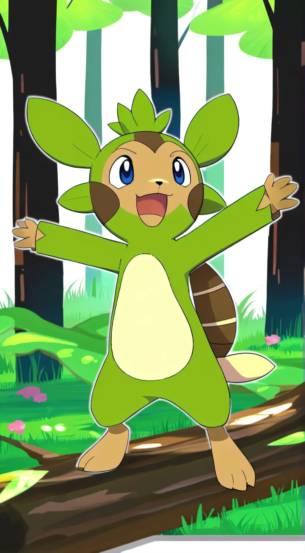 ai character: Chespin background