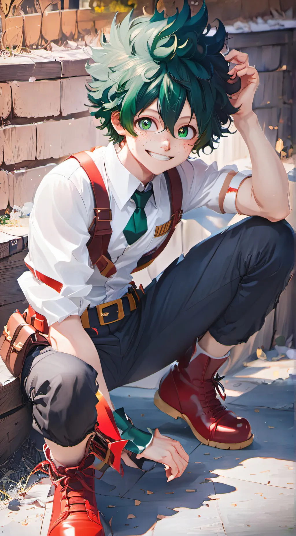 ai character: Deku/Midoriya Fam background