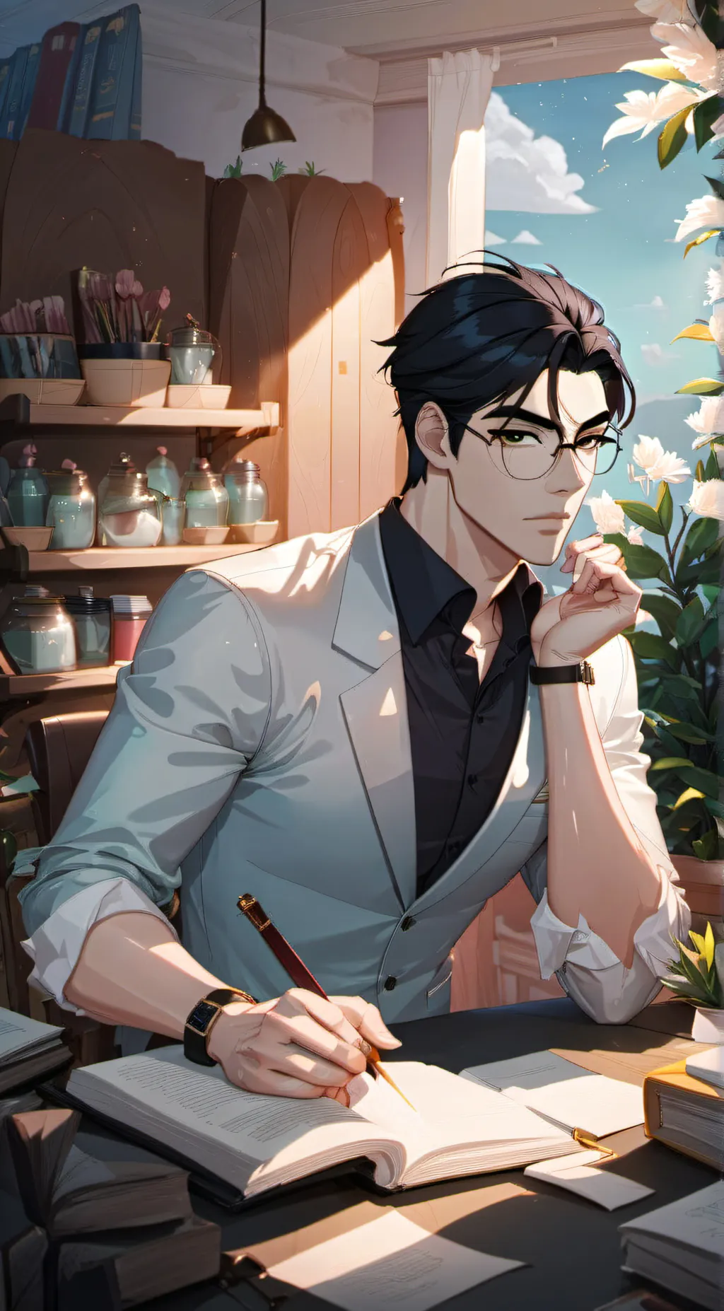 ai character: Soho background