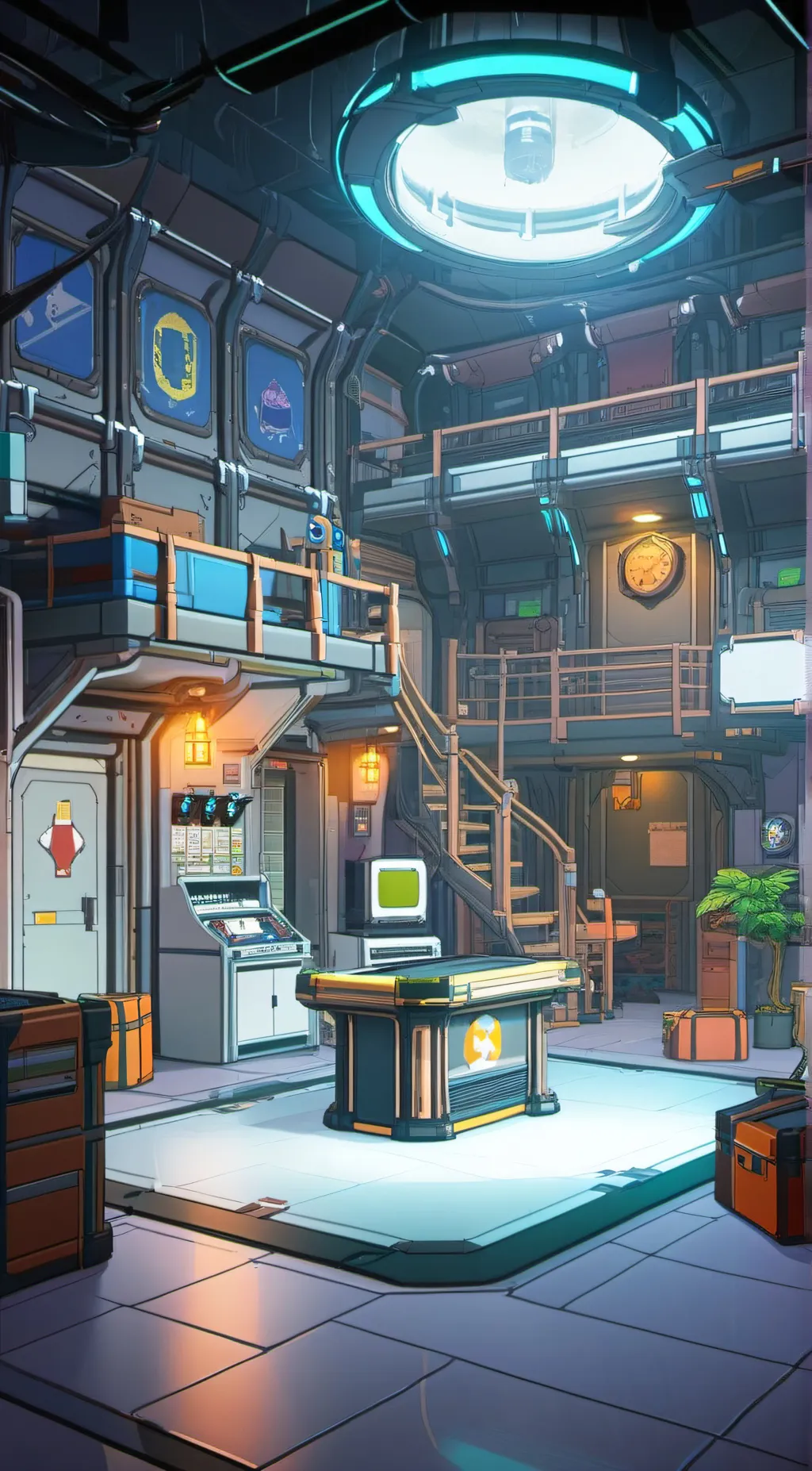 ai character: among us (diffrnt) background