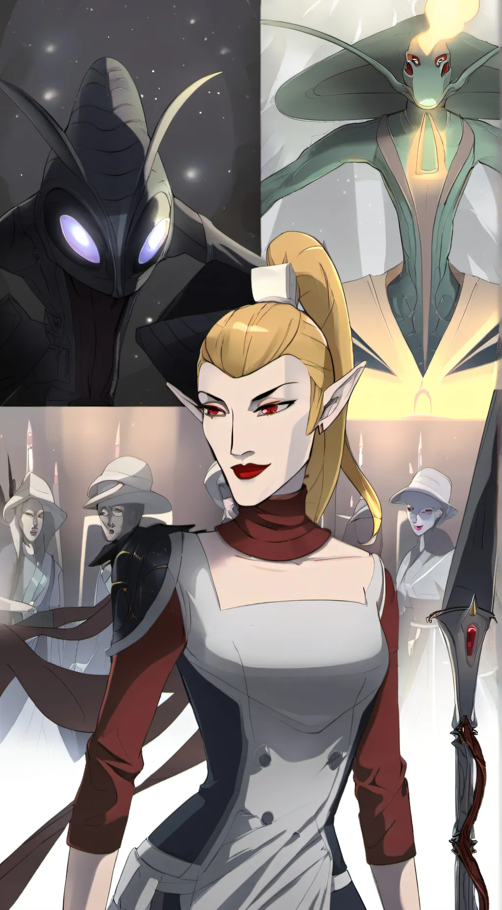 ai character: Lady vermin background