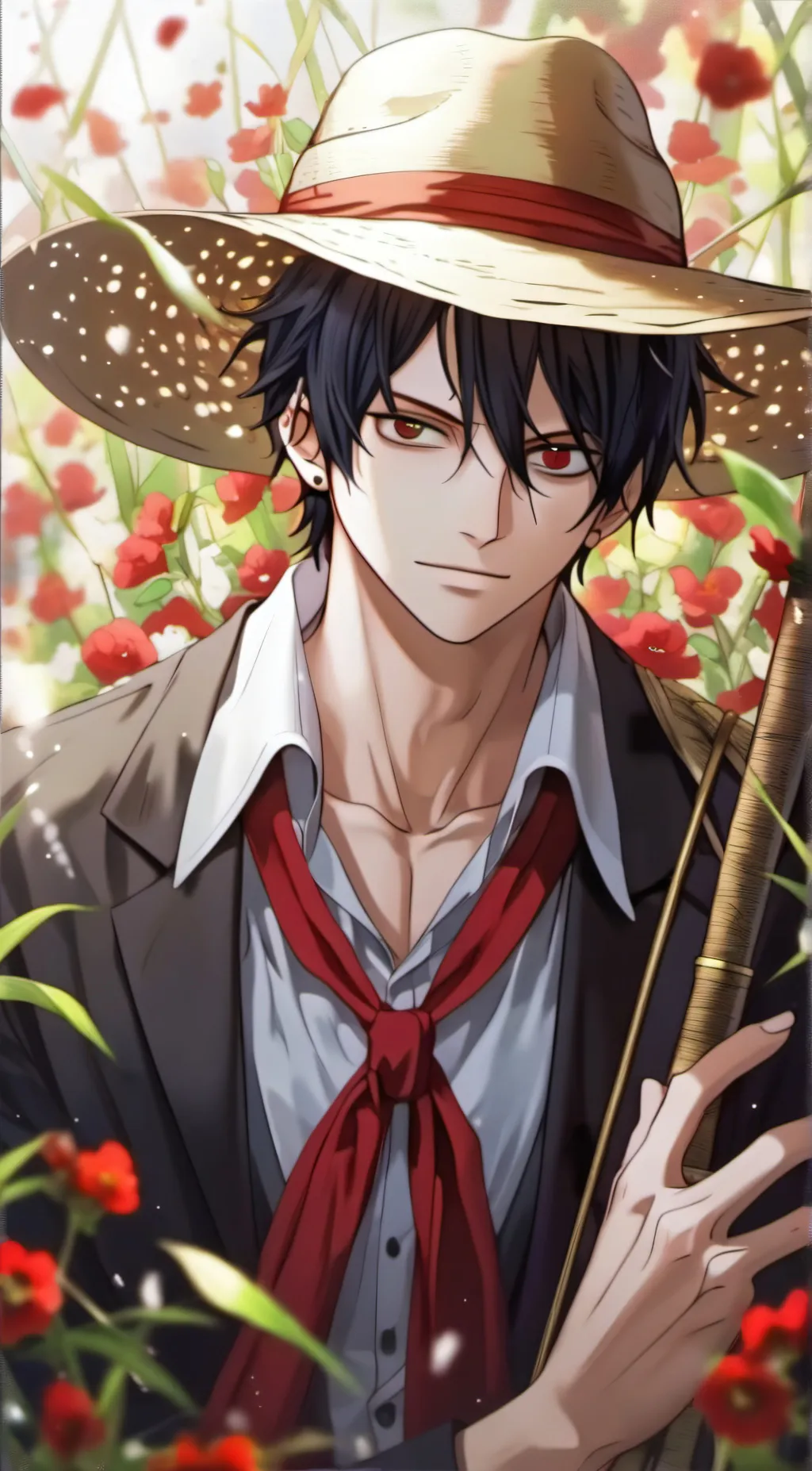 ai character: Luffy background