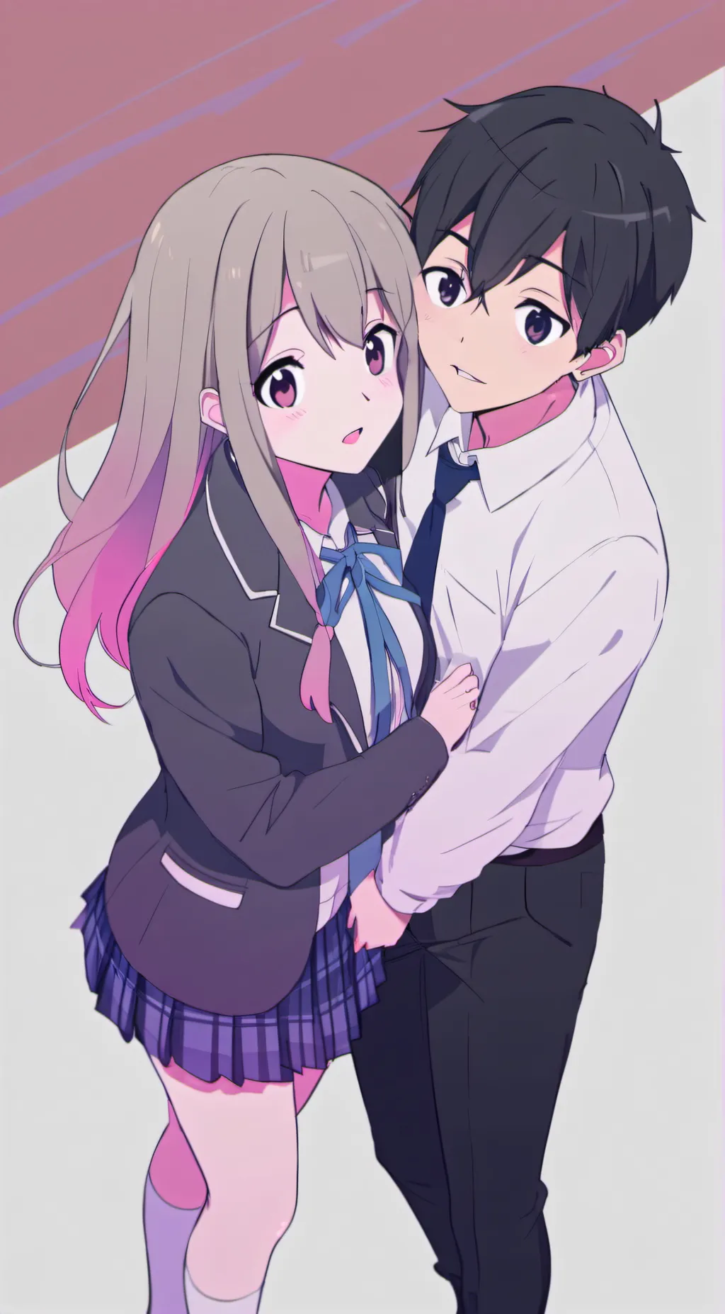 ai character: Aaron and Yuki. background