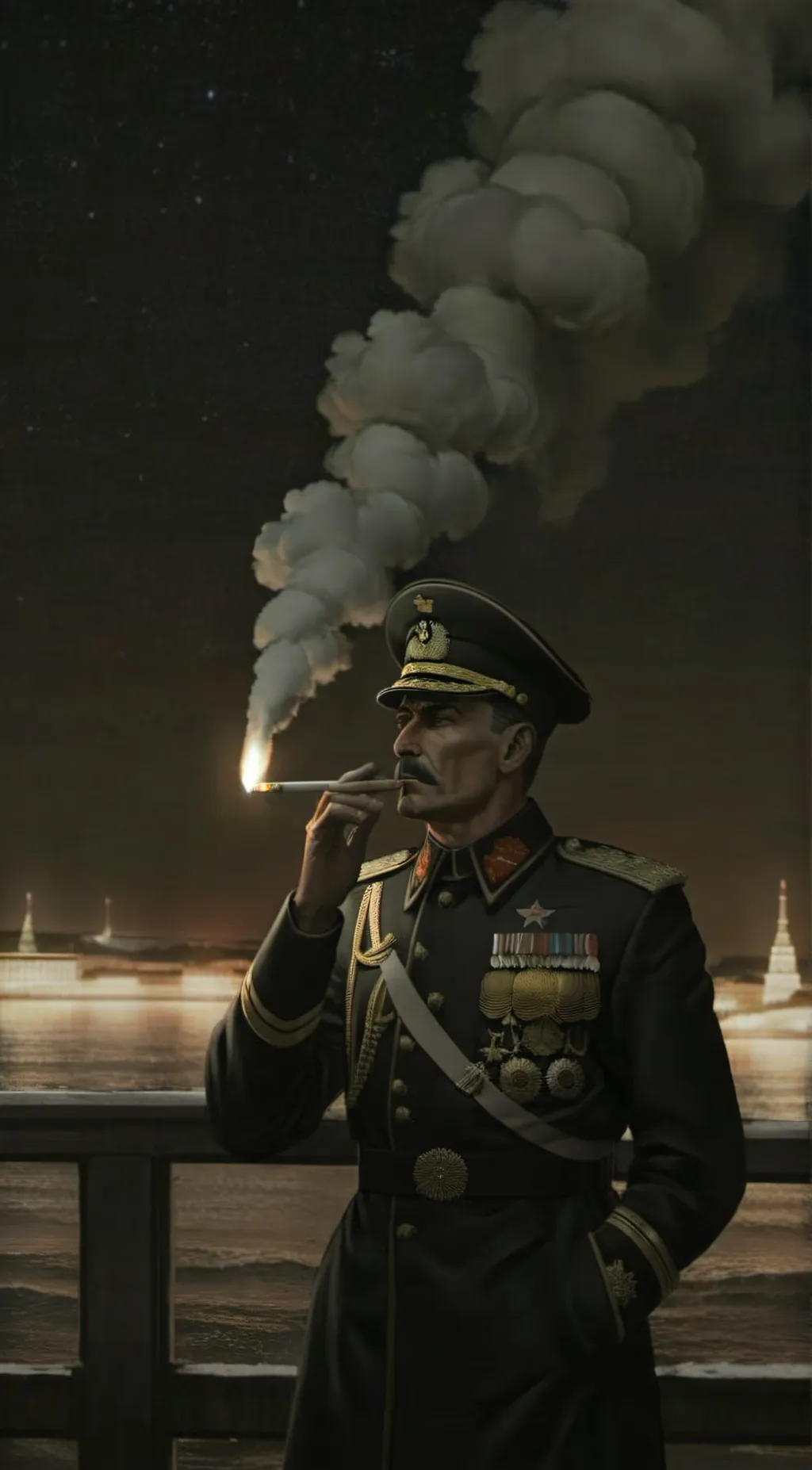 ai character: LT. Vladimir  background