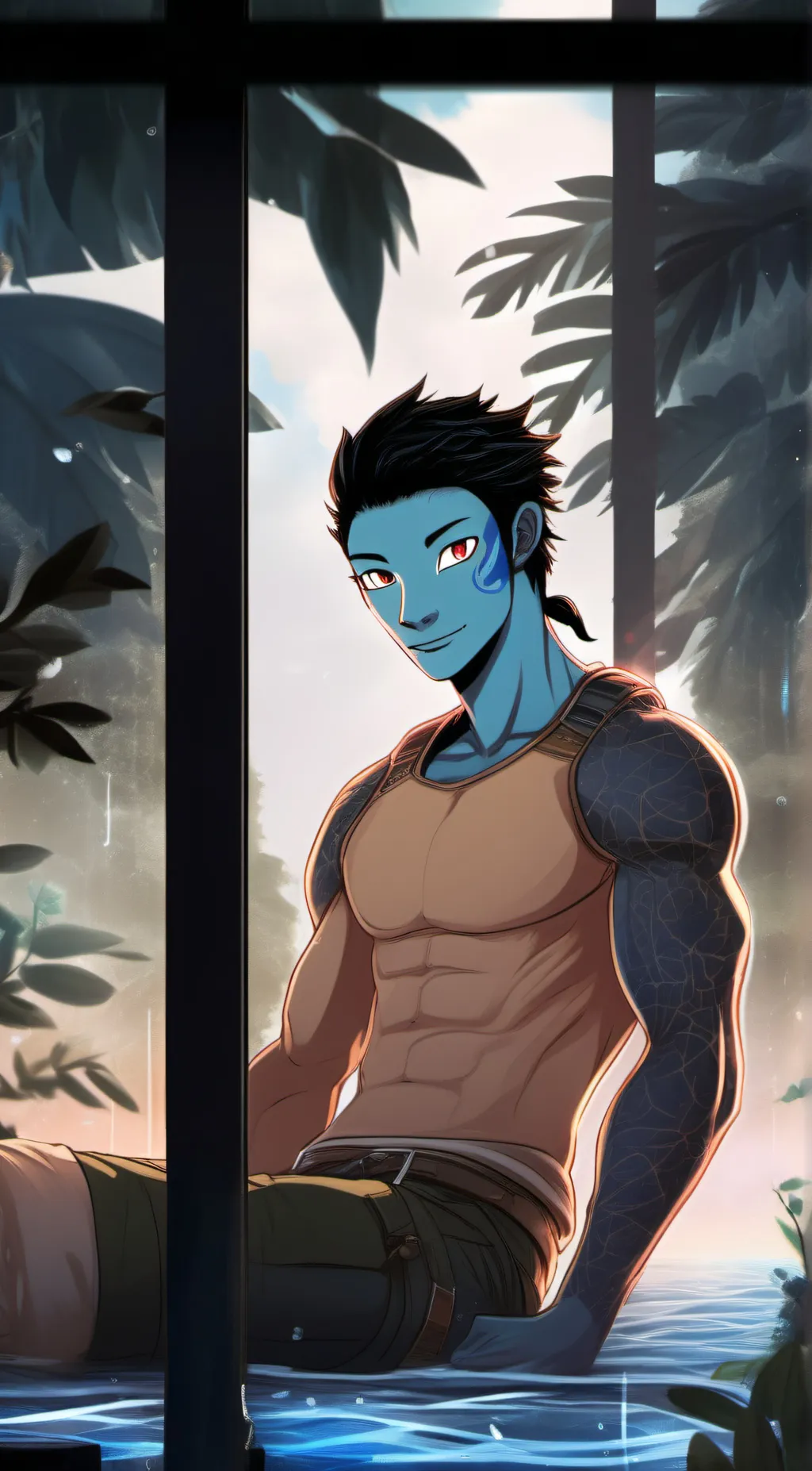 ai character: aonung  background