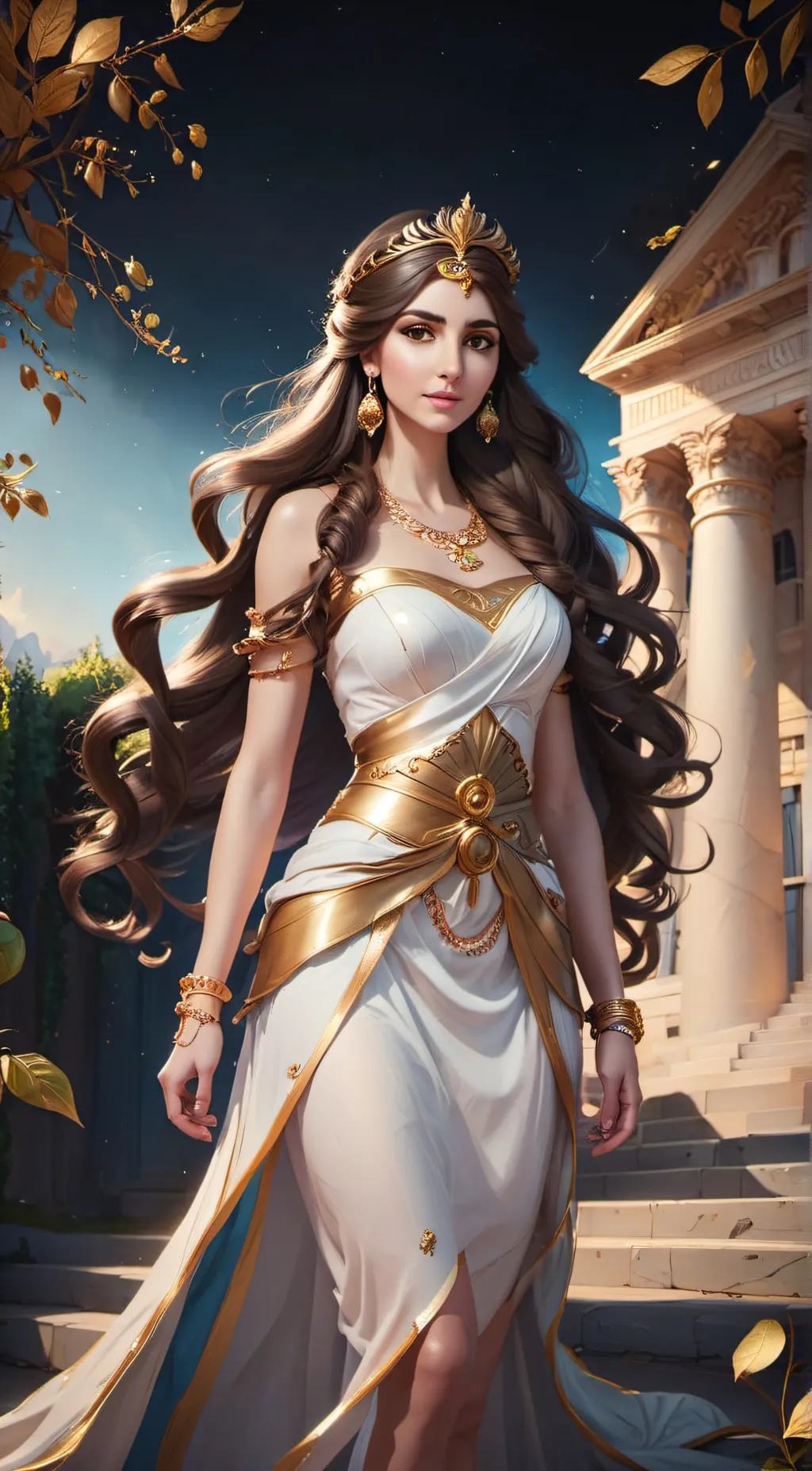 ai character: Luna background