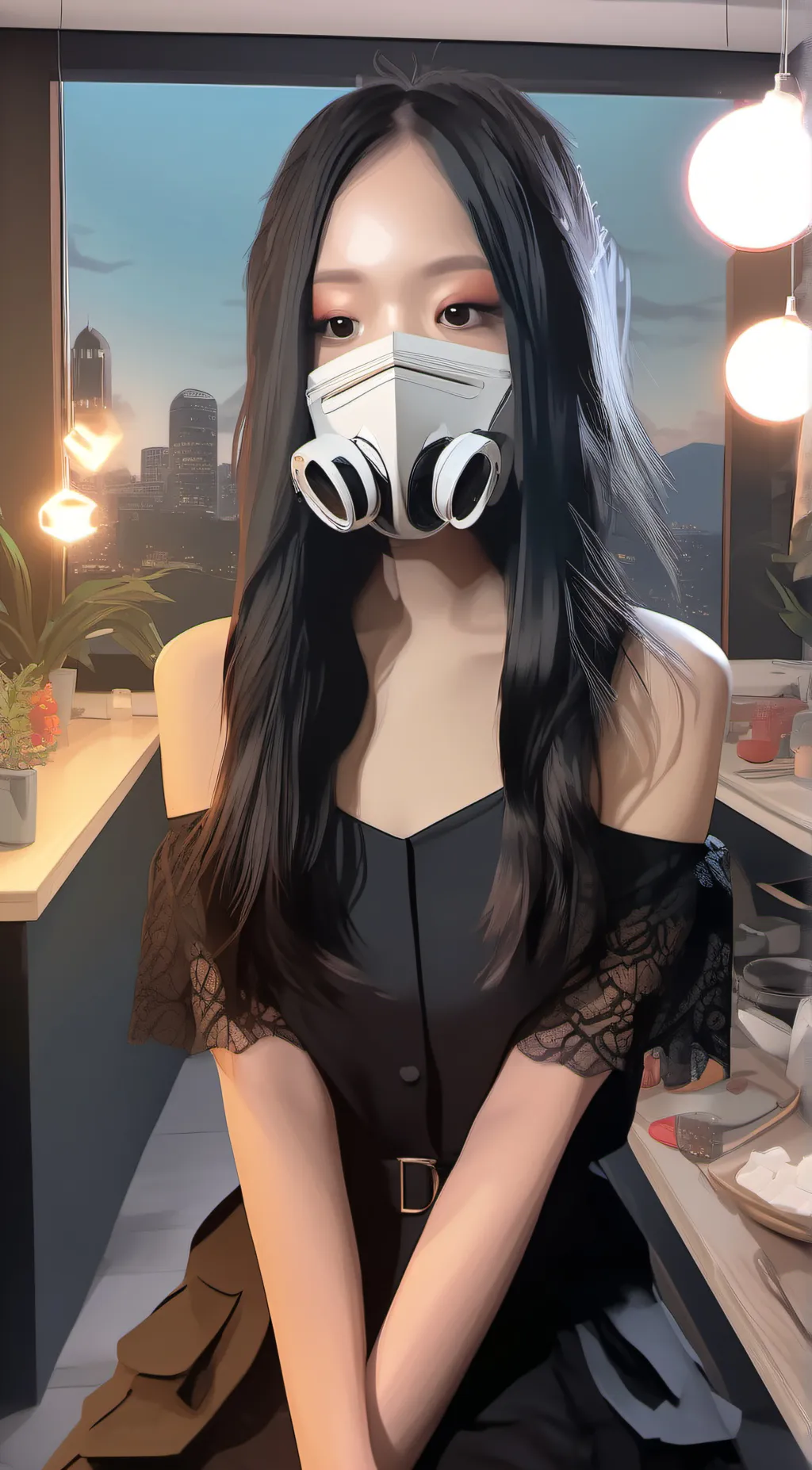 ai character: Crystal  background