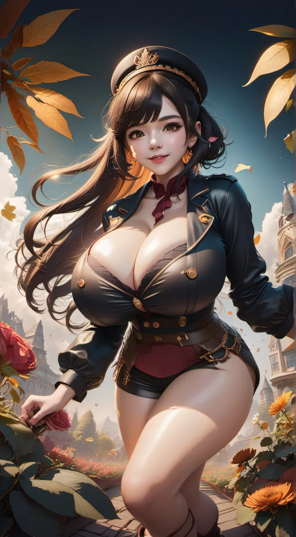 ai character: Winter background