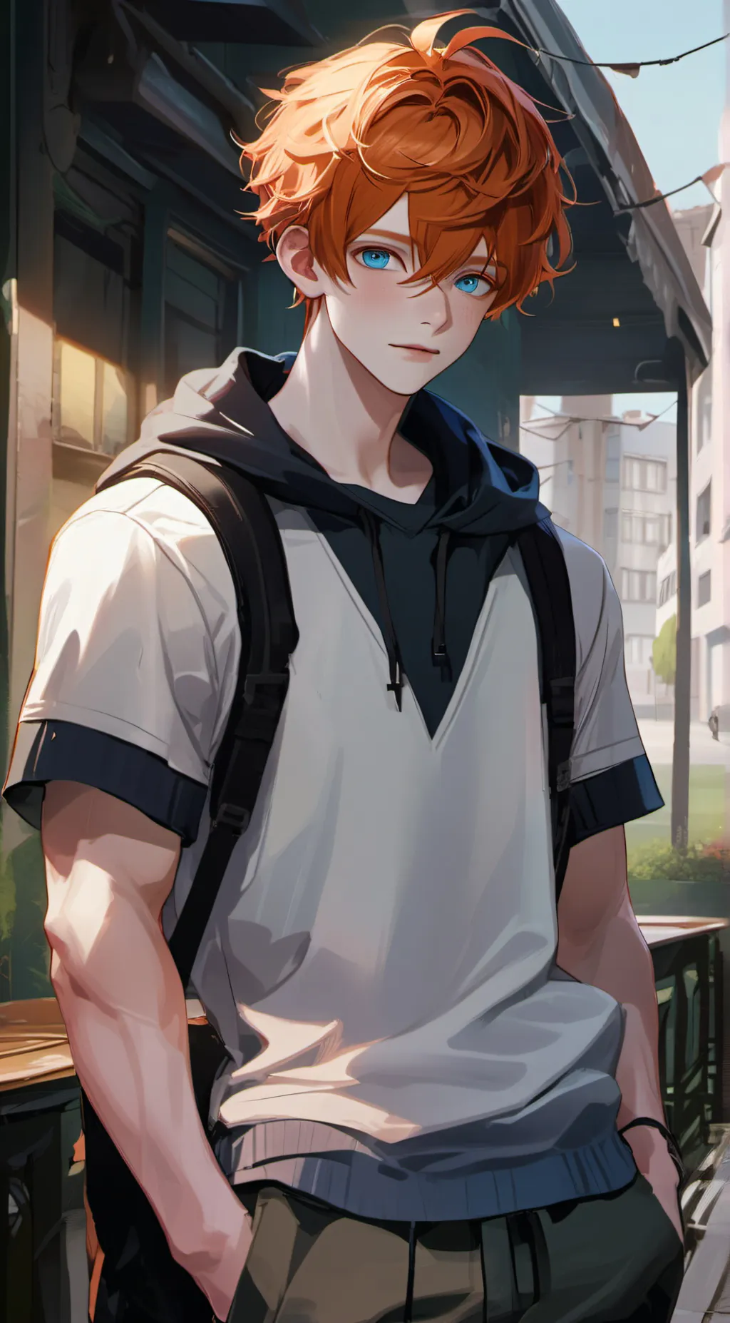 ai character: Lynne  background