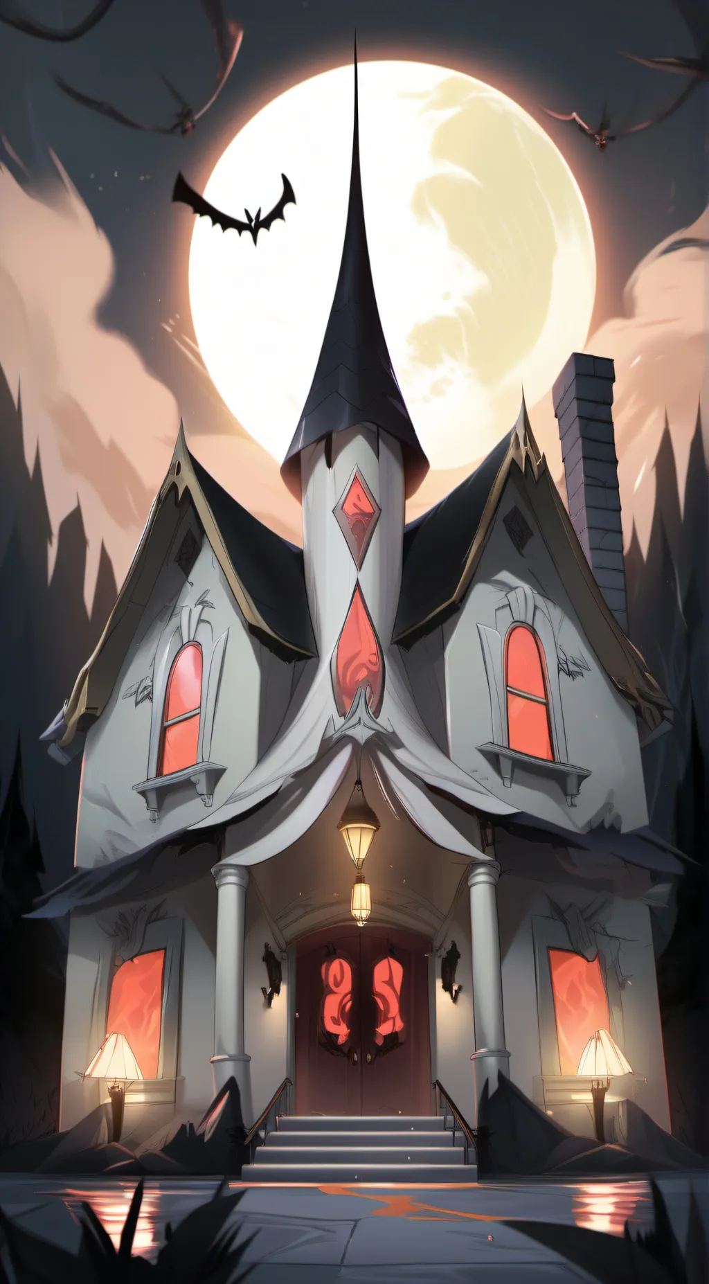 ai character: Hazbin hotel background