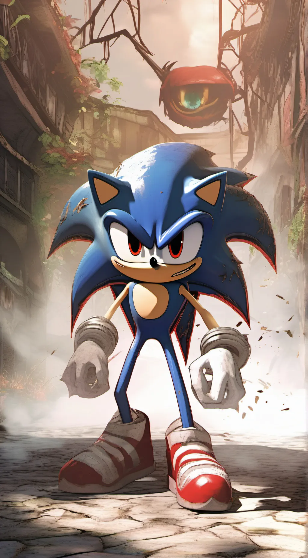ai character: Sonic EYX background