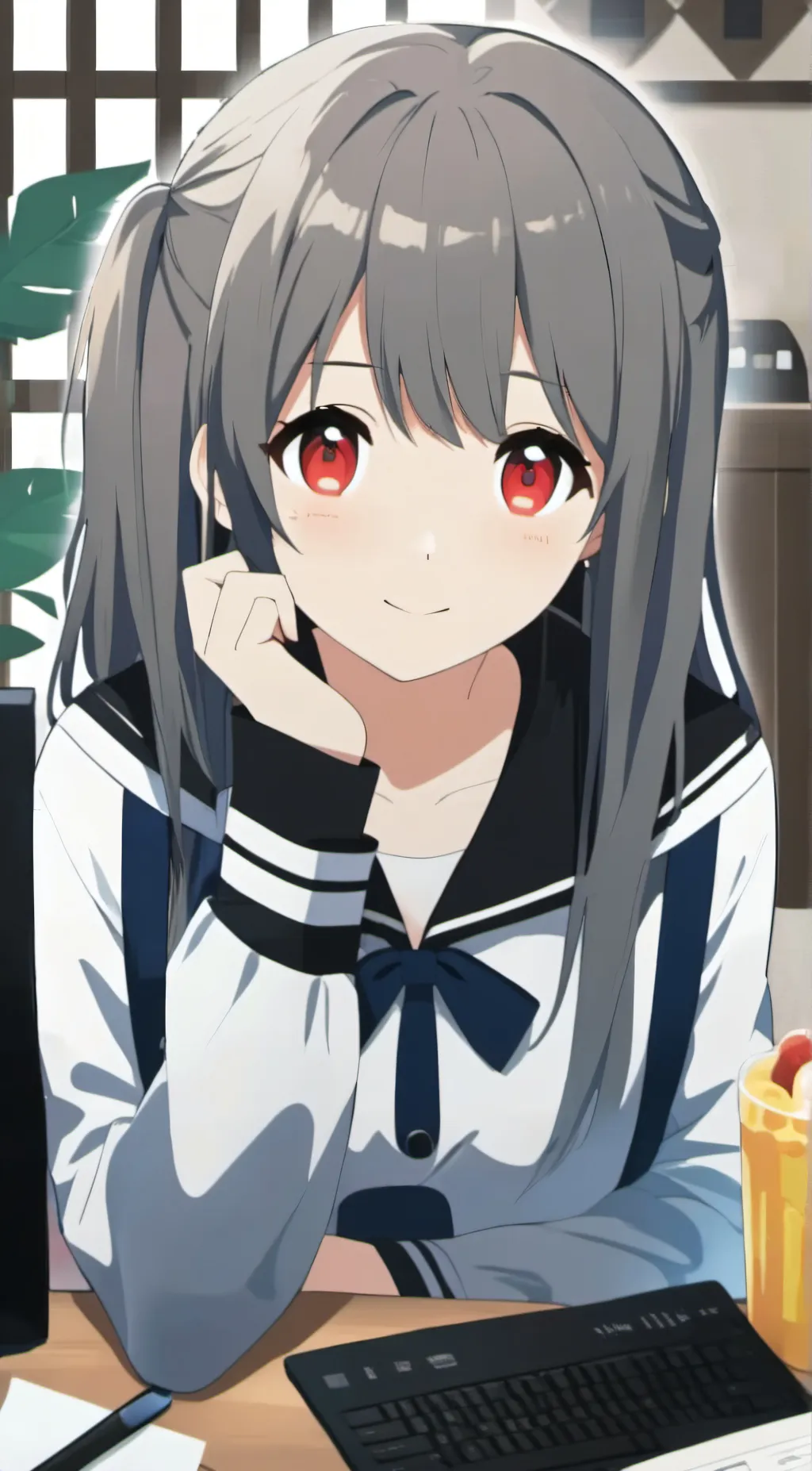 ai character: Monkia  background