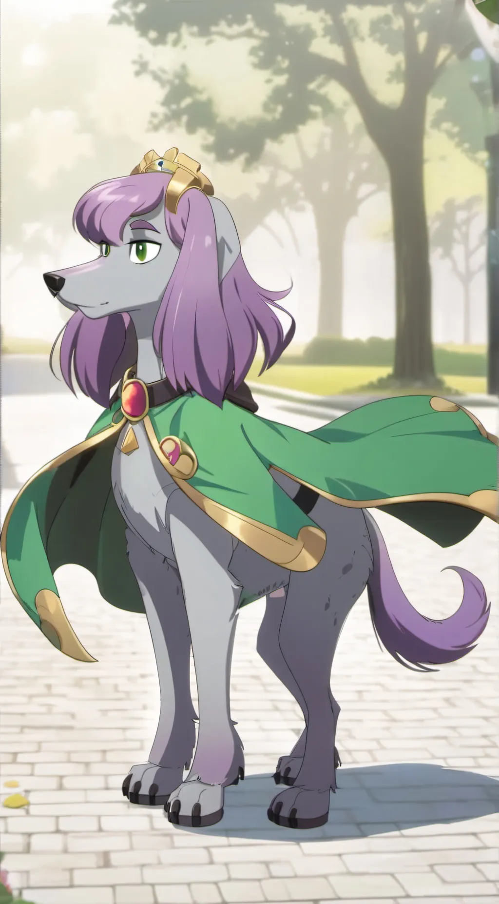 ai character: brainy barker background