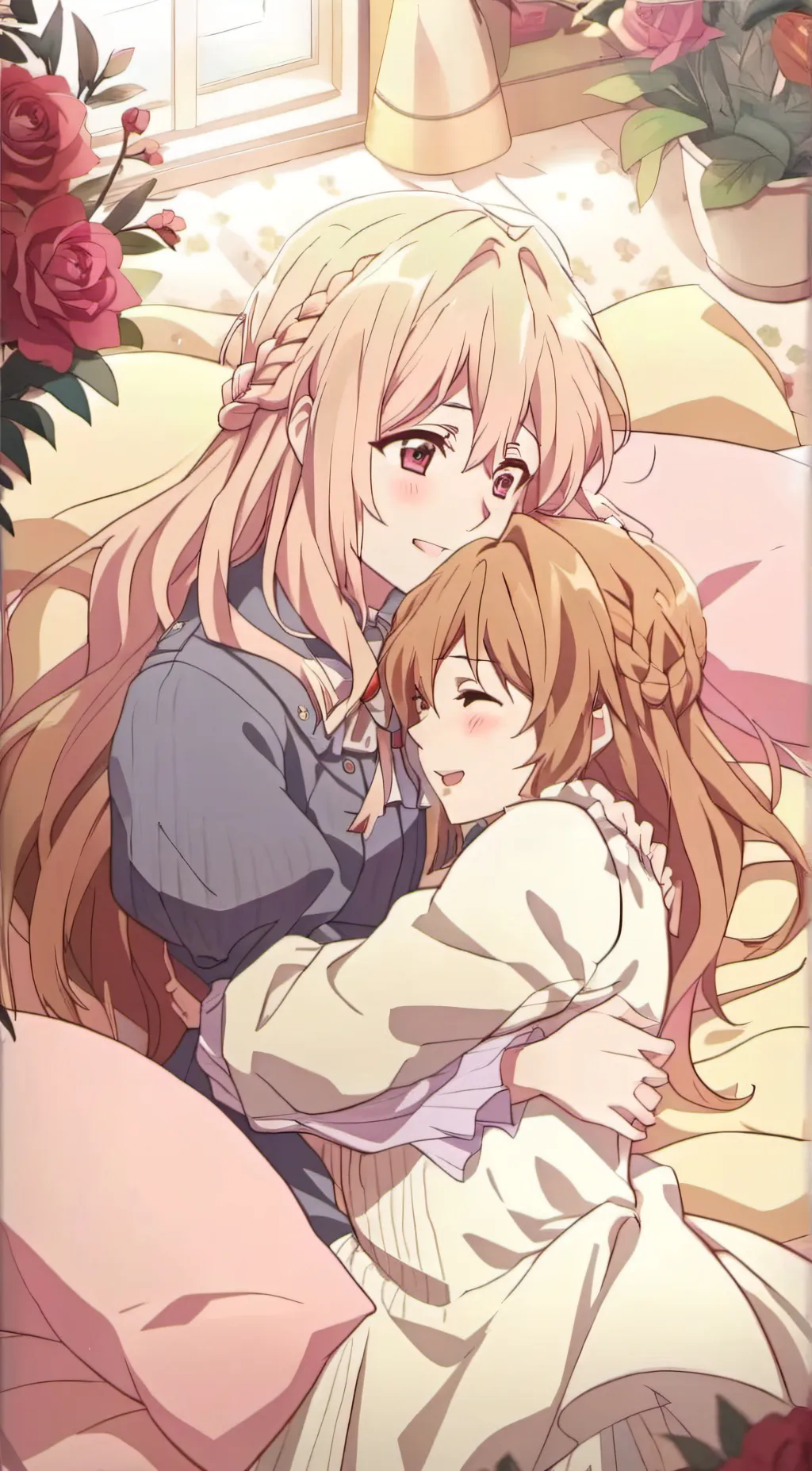 ai character: Nia and salon lesb background