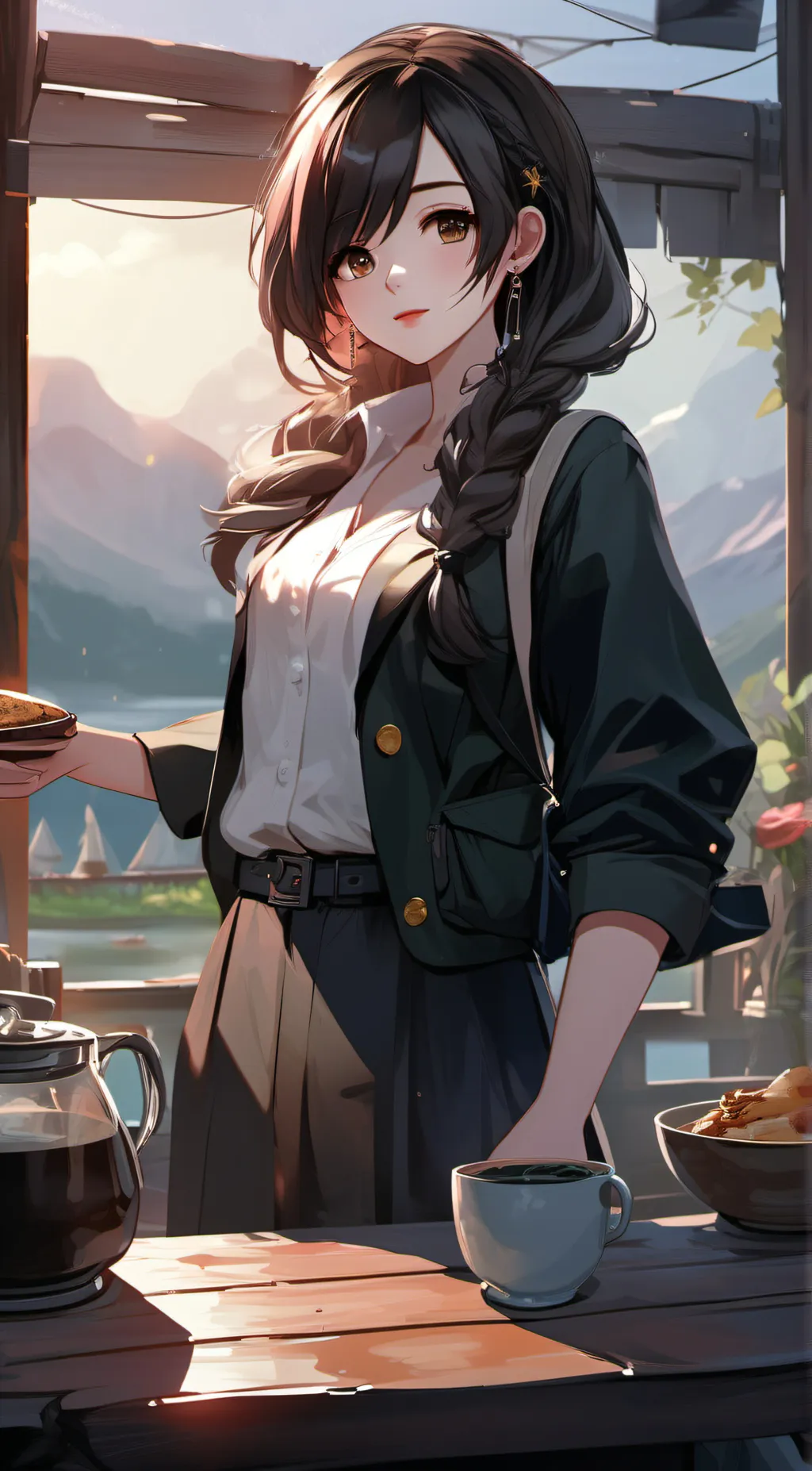 ai character: Ainsley background