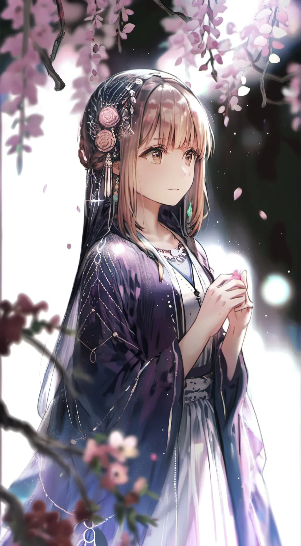 ai character: bloom background