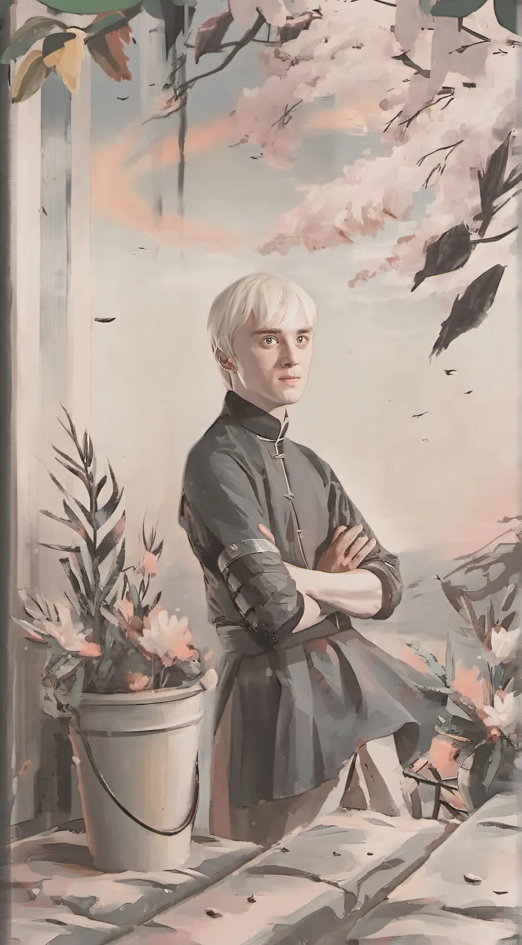 ai character: Draco Malfoy  background