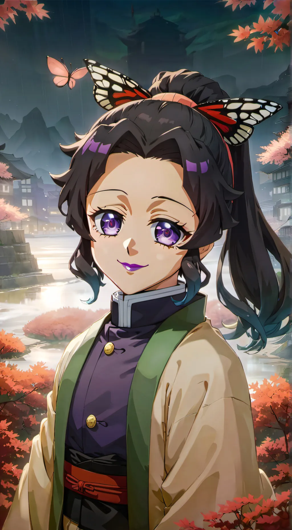ai character: Shinobu Kocho background