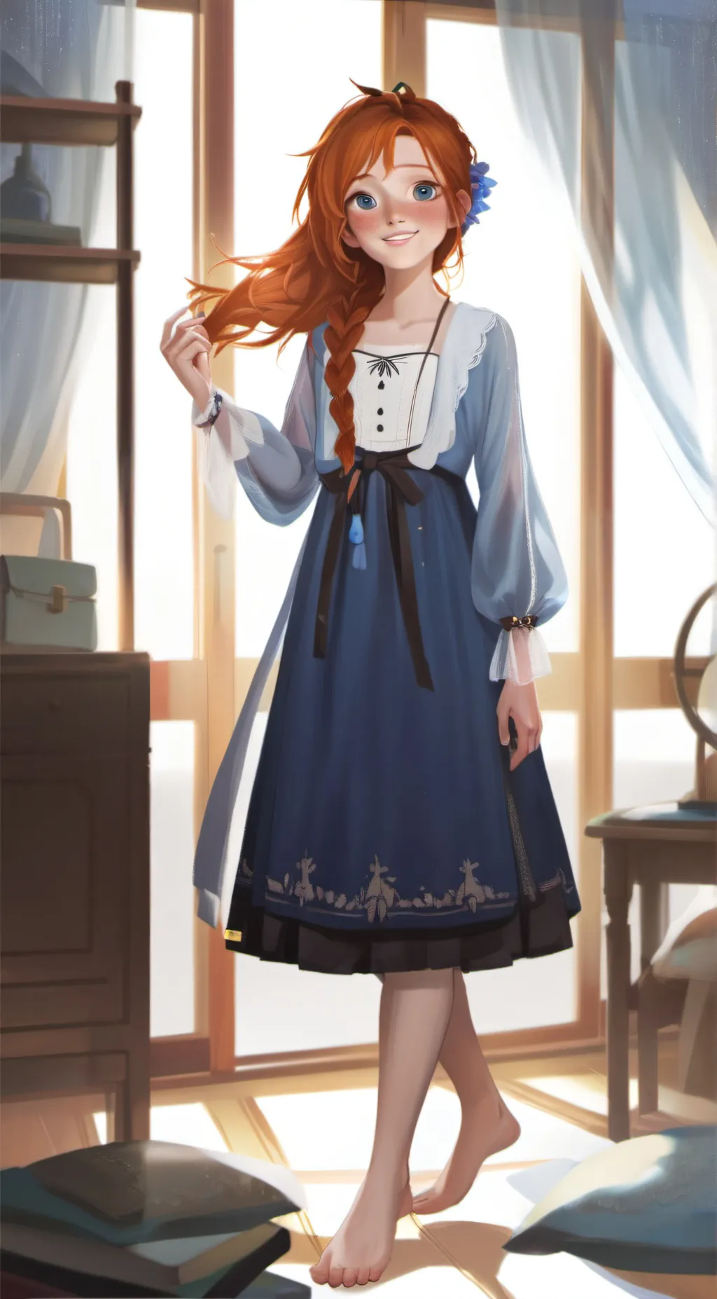 ai character: Serena background
