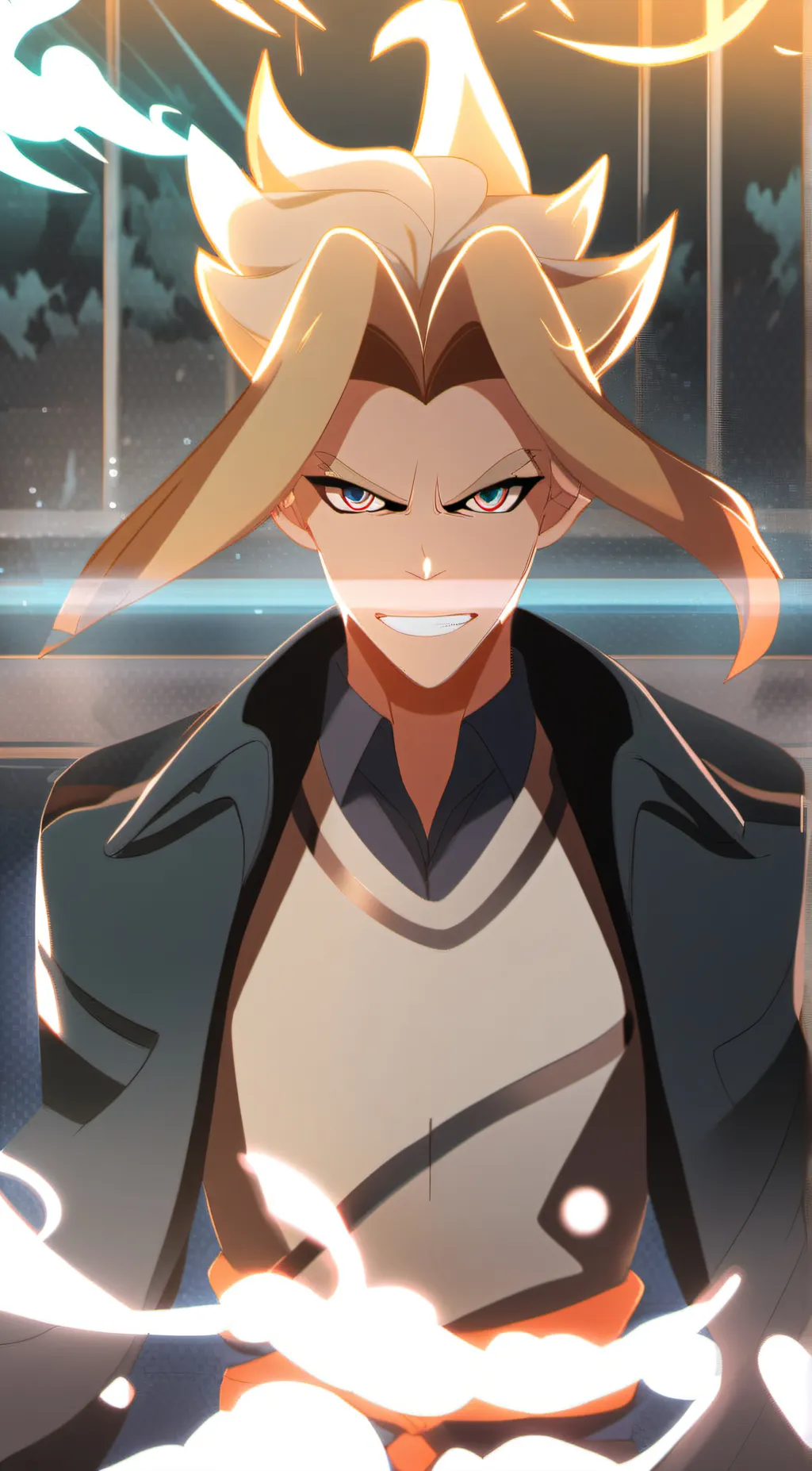 ai character: dad might  background