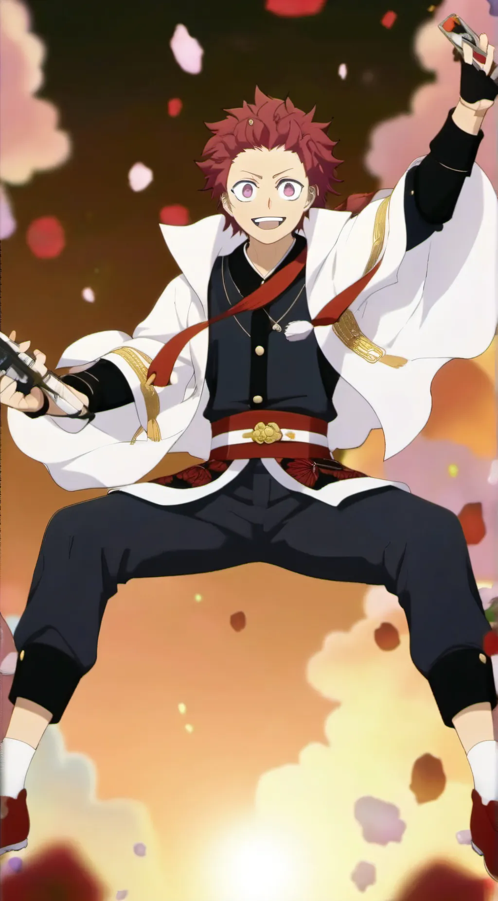 ai character: kirishima  background