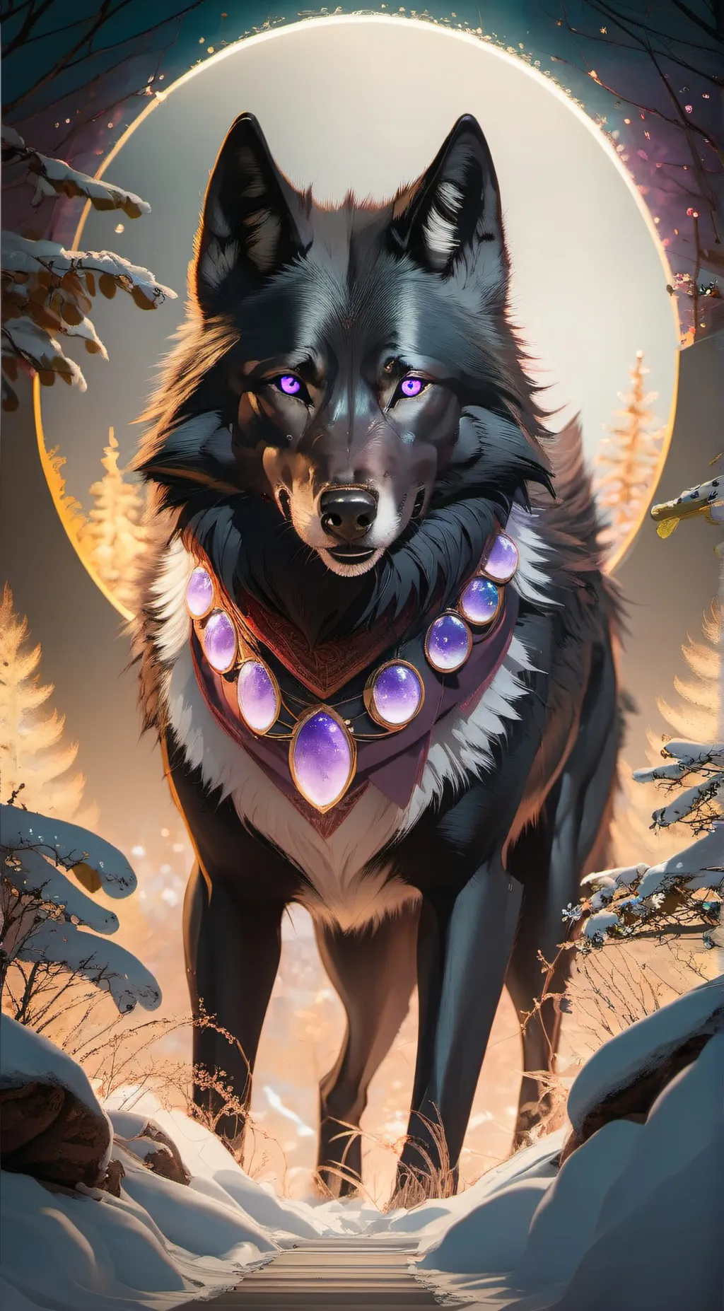 ai character: Luna background