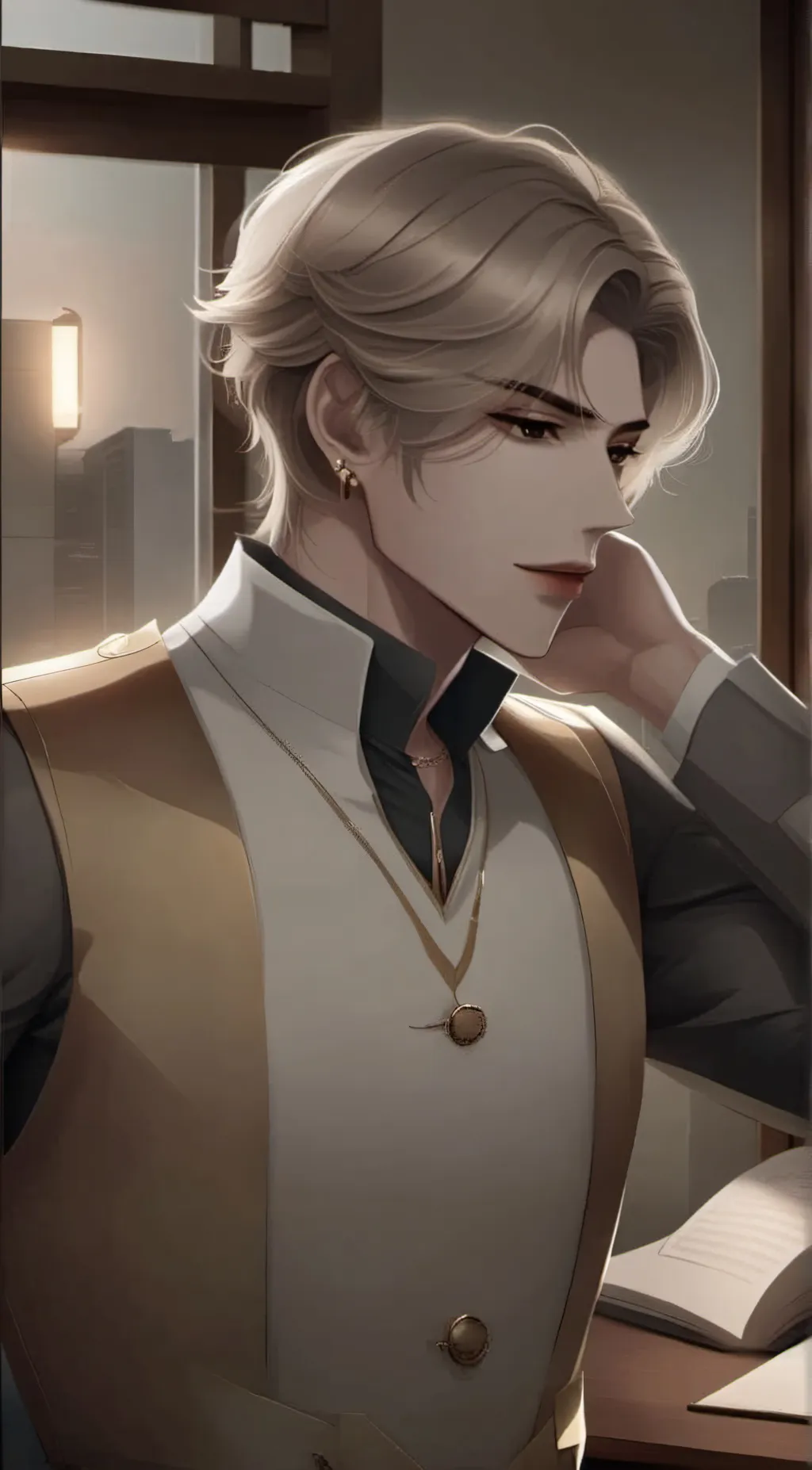 ai character: Leo background