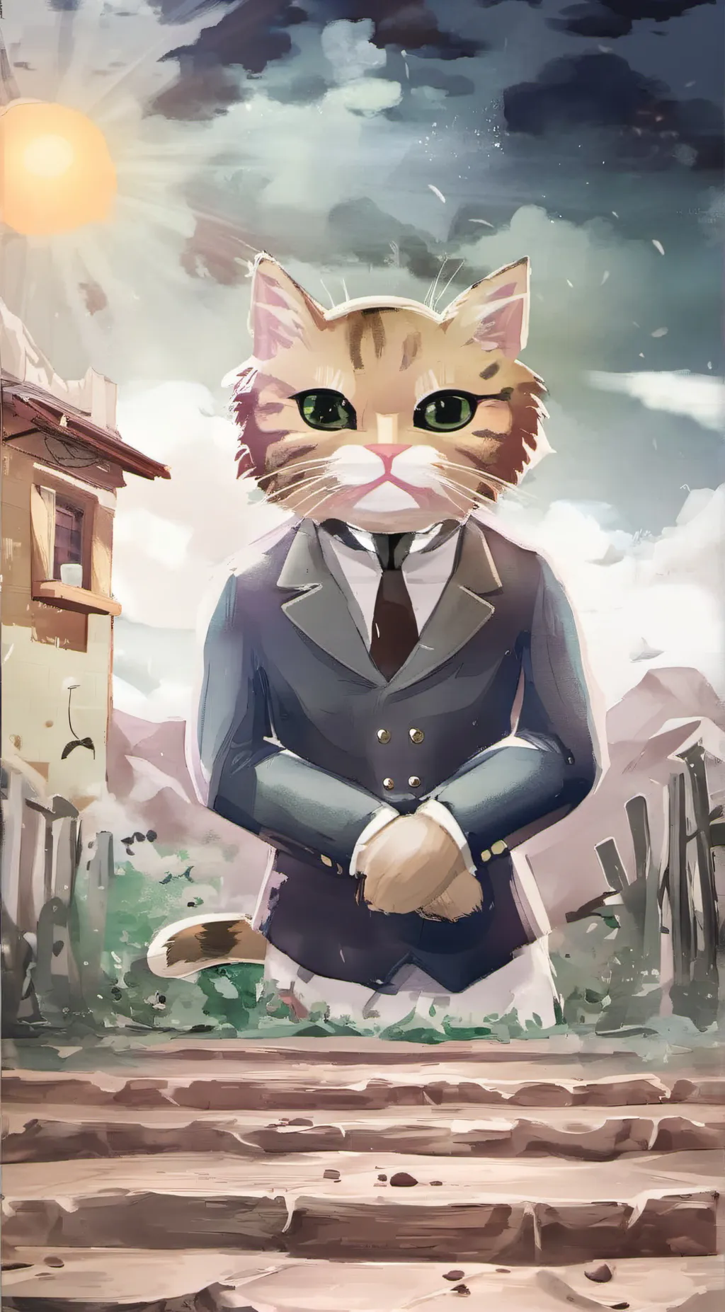 ai character: el gato background